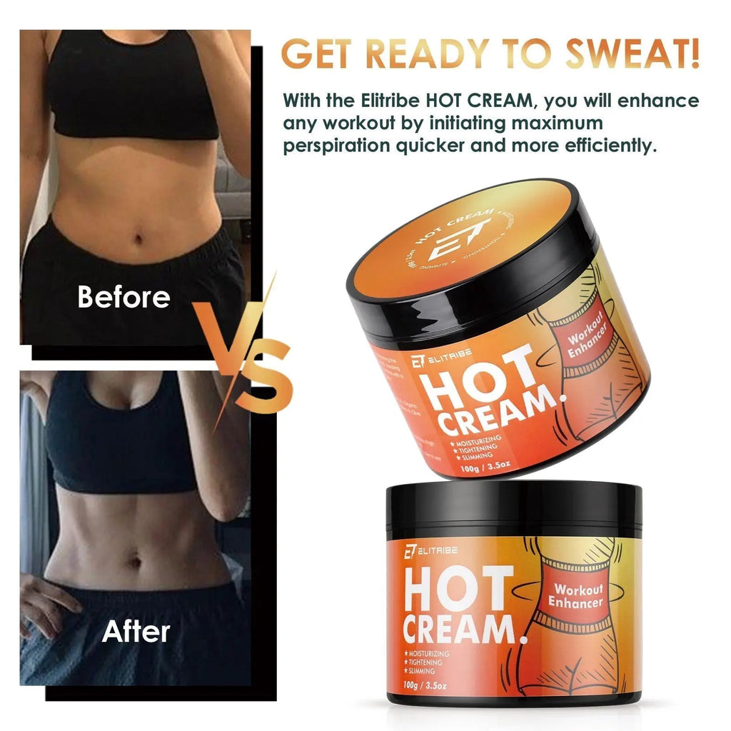 Elitribe Hot Cream Sweat Workout Enhancer Gel - Fat Burning, Cellulite & Firming Body Elitribe Au supplements