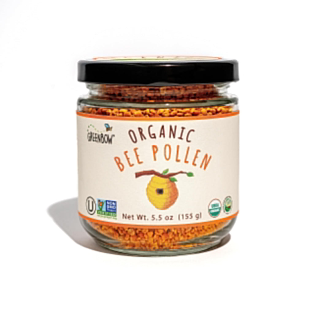 Greenbow Organic Bee Pollen - 100% USDA Certified Organic, Non-GMO, Halal, Kosher Certified, Pure & Natural Bee Pollen - Superfood Packed with Proteins