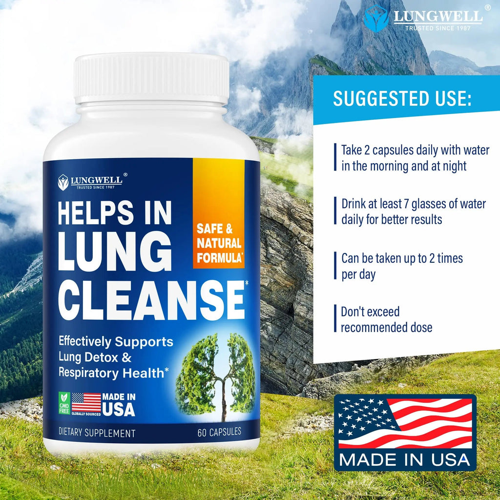 LUNGWELL Quit Smoking Aid - Made in USA - Helps to Clear Lungs & Stop LUNGWELL Au supplements