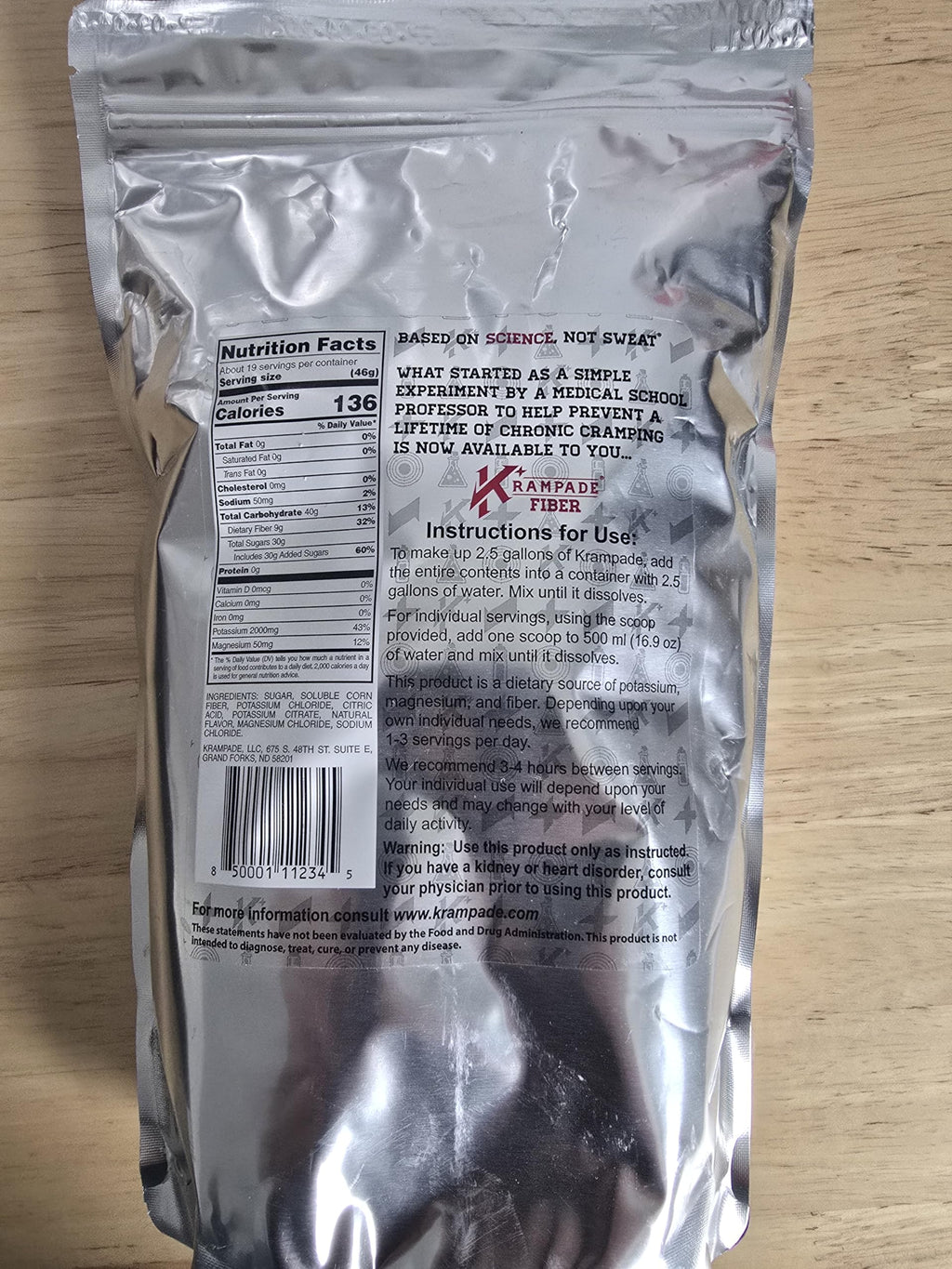 Krampade Original Lemon Lime 4K, 4000 mg Potassium Instant Cramp Relief Electrolyte Drink Powder | Designed for Athletes and Crampers | 19-Serving Resealable Pouch Krampade Au supplements