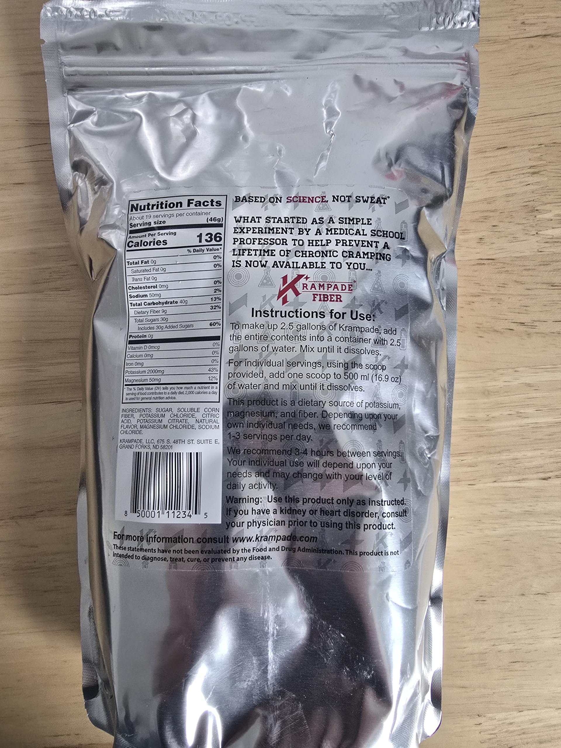 Krampade Original Lemon Lime 4K, 4000 mg Potassium Instant Cramp Relief Electrolyte Drink Powder | Designed for Athletes and Crampers | 19-Serving Resealable Pouch Krampade Au supplements