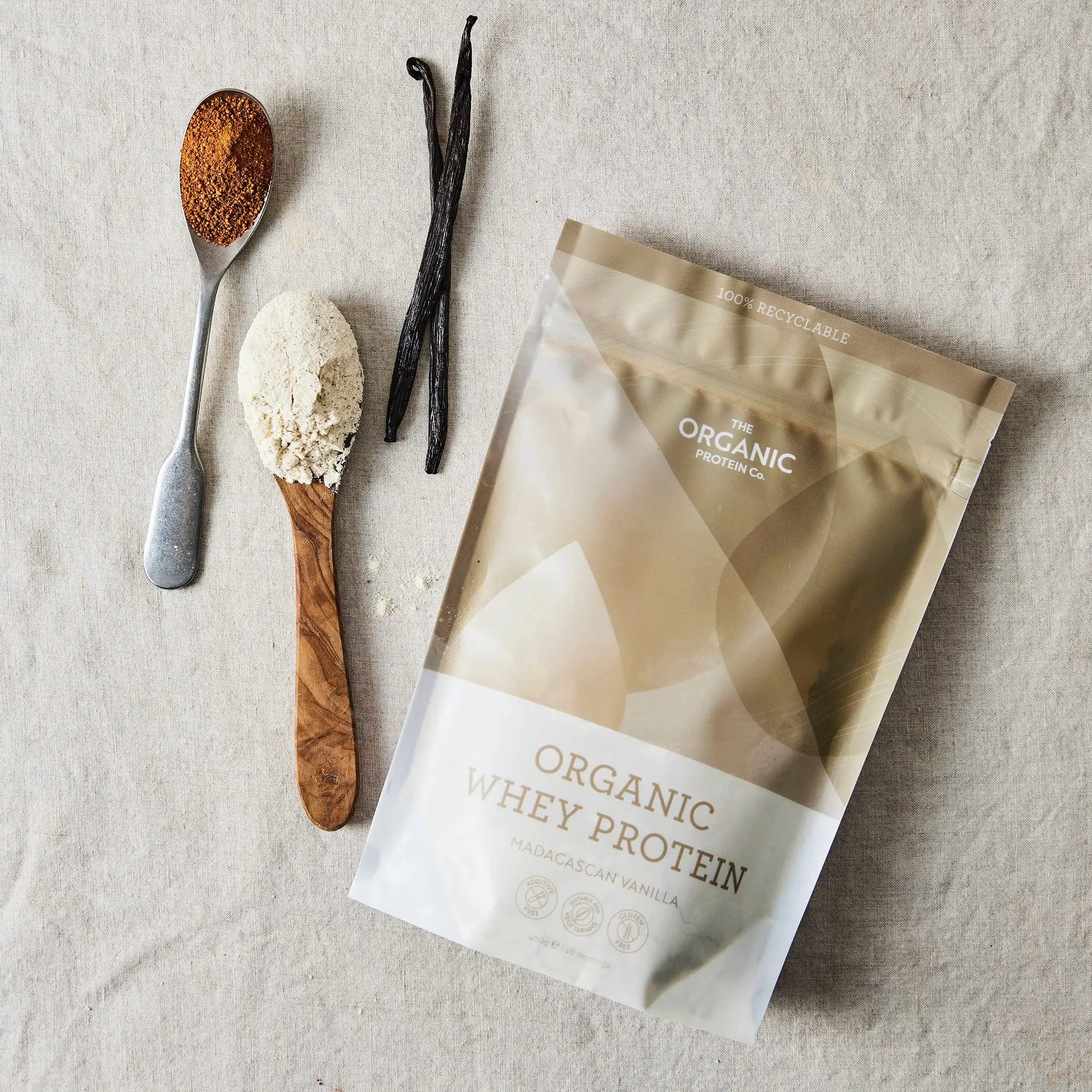 The Organic Protein Co. - Madagascan Vanilla Organic Whey Protein Powder The Organic Protein Company Au supplements