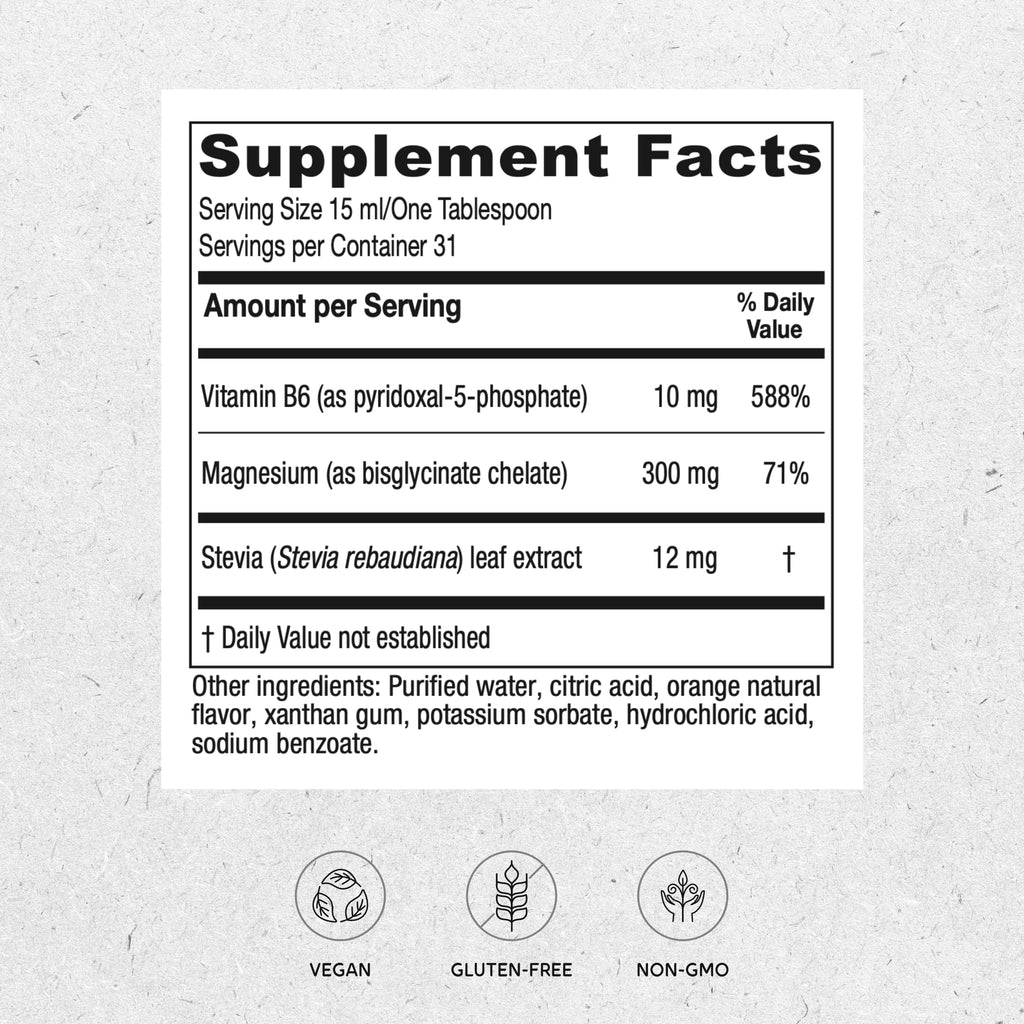 Vitanica Magnesium Tonic, Liquid Magnesium Bisglycinate Chelate 300 mg with Vitamin B6, Dr Formulated Supplement, Orange Flavor, Vegan, Gluten Free and Non-GMO,16 fl oz Vitanica Au supplements