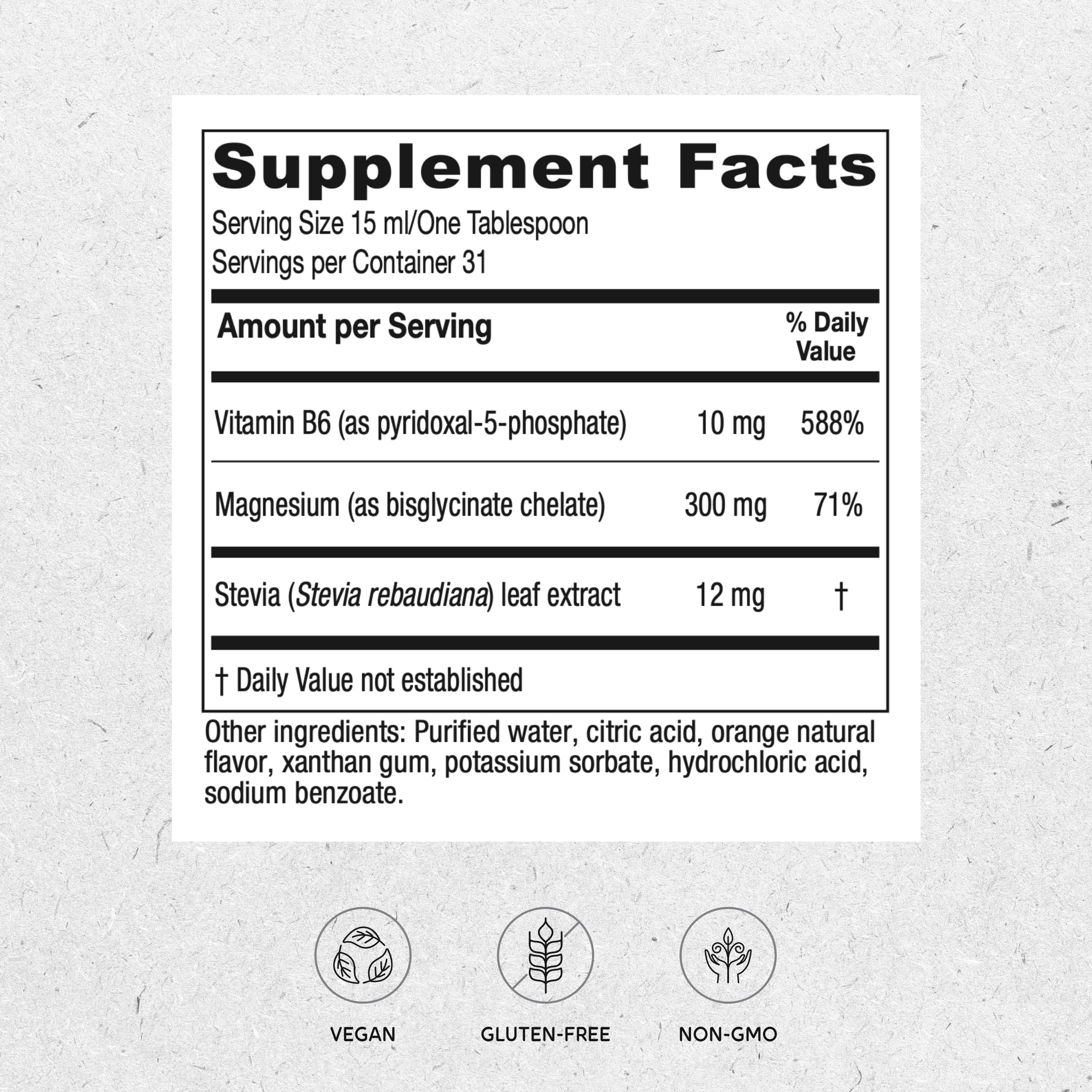 Vitanica Magnesium Tonic, Liquid Magnesium Bisglycinate Chelate 300 mg with Vitamin B6, Dr Formulated Supplement, Orange Flavor, Vegan, Gluten Free and Non-GMO,16 fl oz Vitanica Au supplements