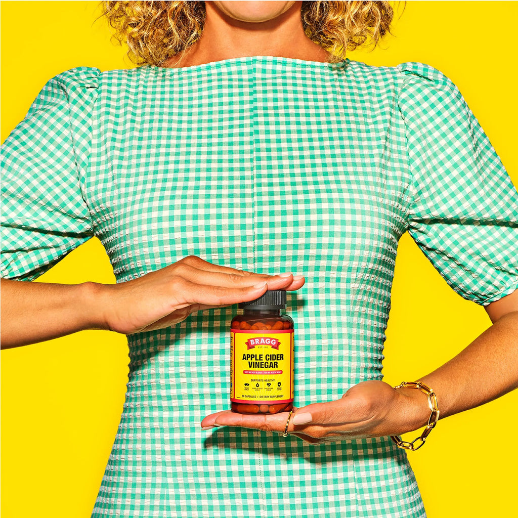 Bragg Apple Cider Vinegar Capsules - Vitamin D3 & Zinc - 750mg of Acetic Acid – Immune Bragg Au supplements
