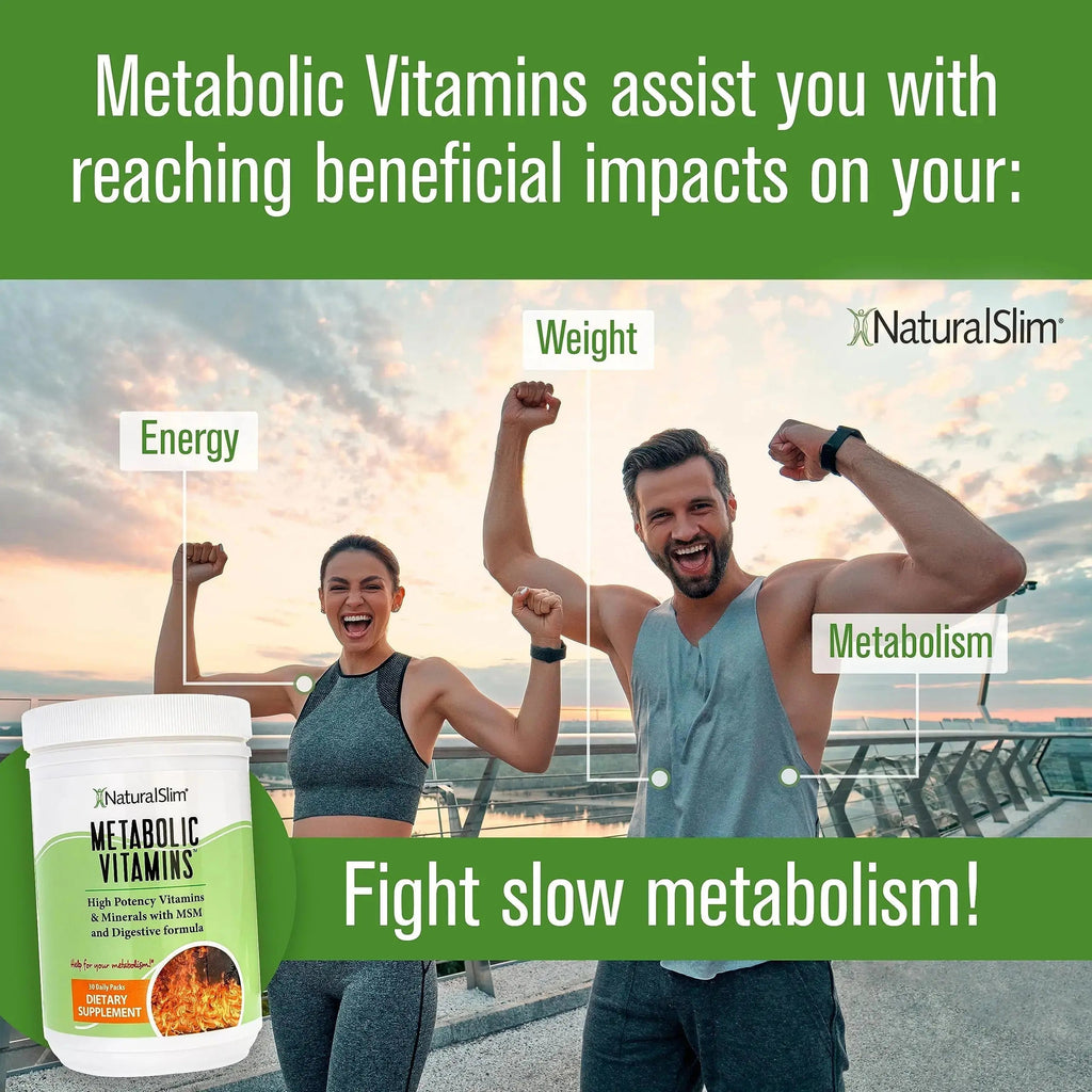 NaturalSlim Metabolic Vitamins - Combination of High Potency Multivitamins, Minerals, B Complex, Msm, & Digestive Formula Supplements NaturalSlim Au supplements