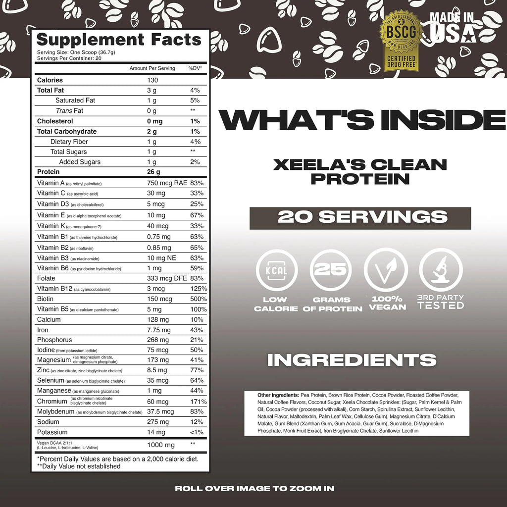 XEELA Plant Based Vegan Protein Powder - Independently Tested - 25g High Protein XEELA Au supplements