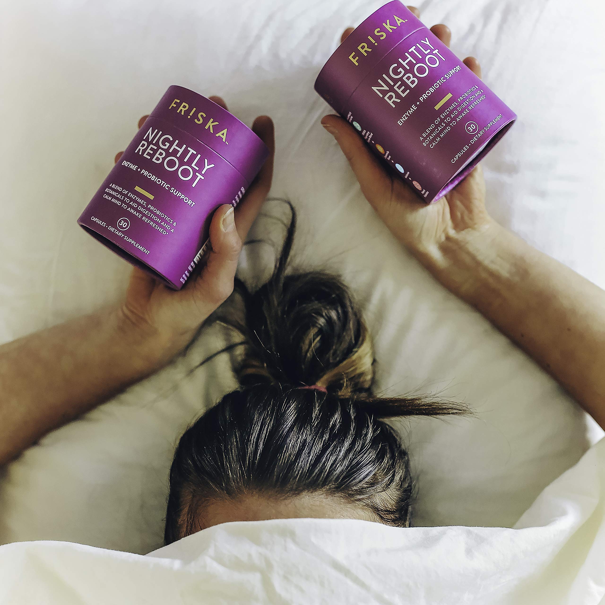 FRISKA Nightly Reboot Enzyme and Probiotics Supplement, Promotes Better Digestion FR!SKA Au supplements