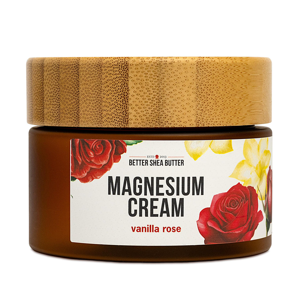 Better Shea Butter Magnesium Lotion for Women | Vanilla Rose | For Pregnancy, Kids & Babies | Relieves Muscle Tension & Leg Cramps | Organic & Natural Ingredients Better Shea Butter Au supplements