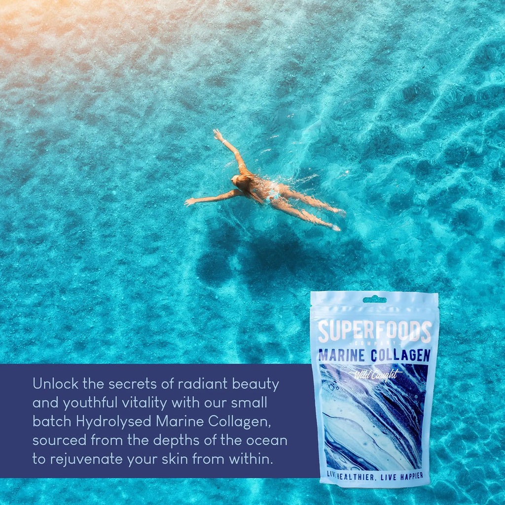 Superfoods Company - Hydrolysed Marine Collagen, Boosts Hair and Skin Health, Unflavoured Superfoods Company Au supplements