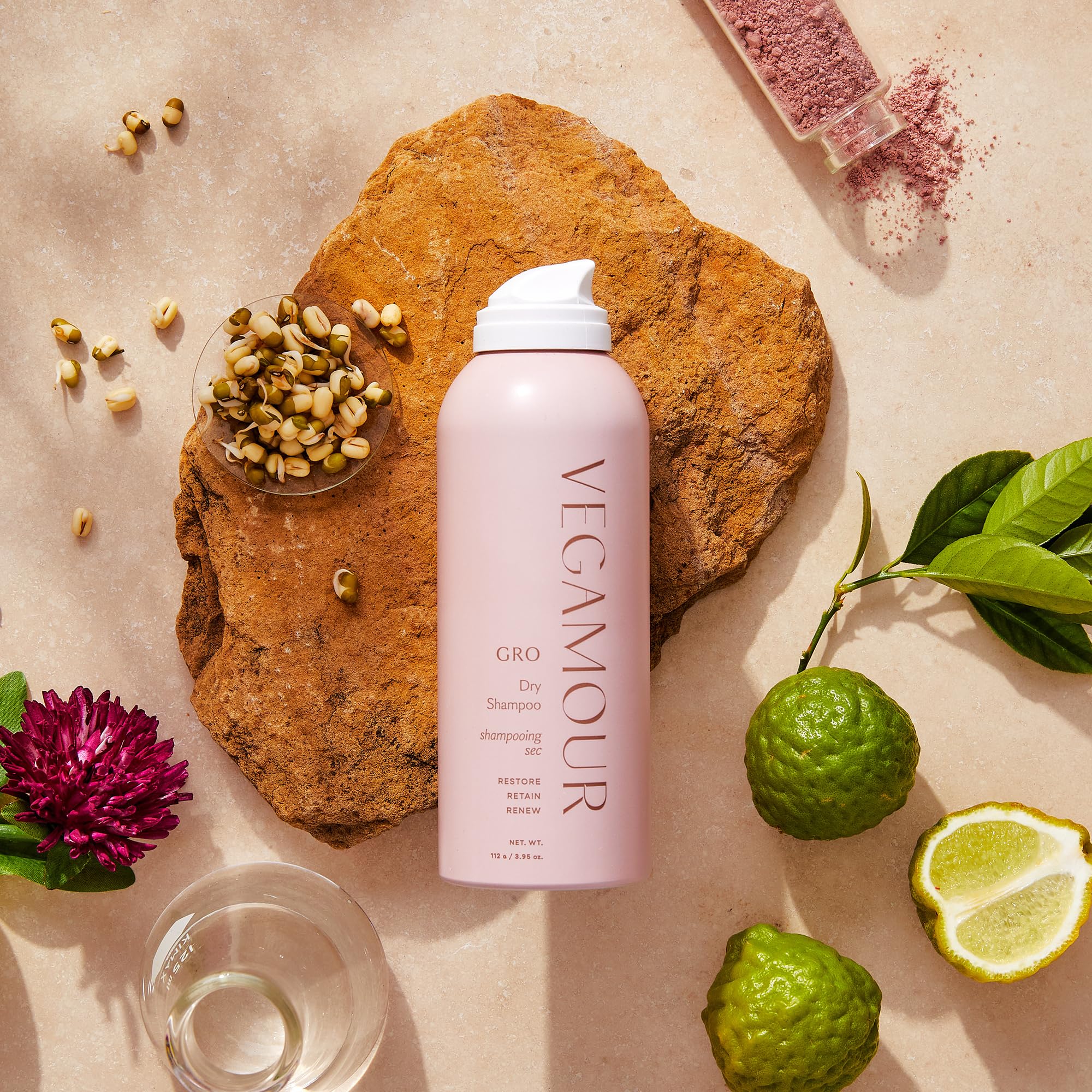 VEGAMOUR GRO Dry Shampoo Full Size, Volumizing Dry Shampoo Spray Formulated Without Benzene, Supports Thicker Fuller Looking Hair, Natural Citrus Scent, 3.95 oz VEGAMOUR Au supplements