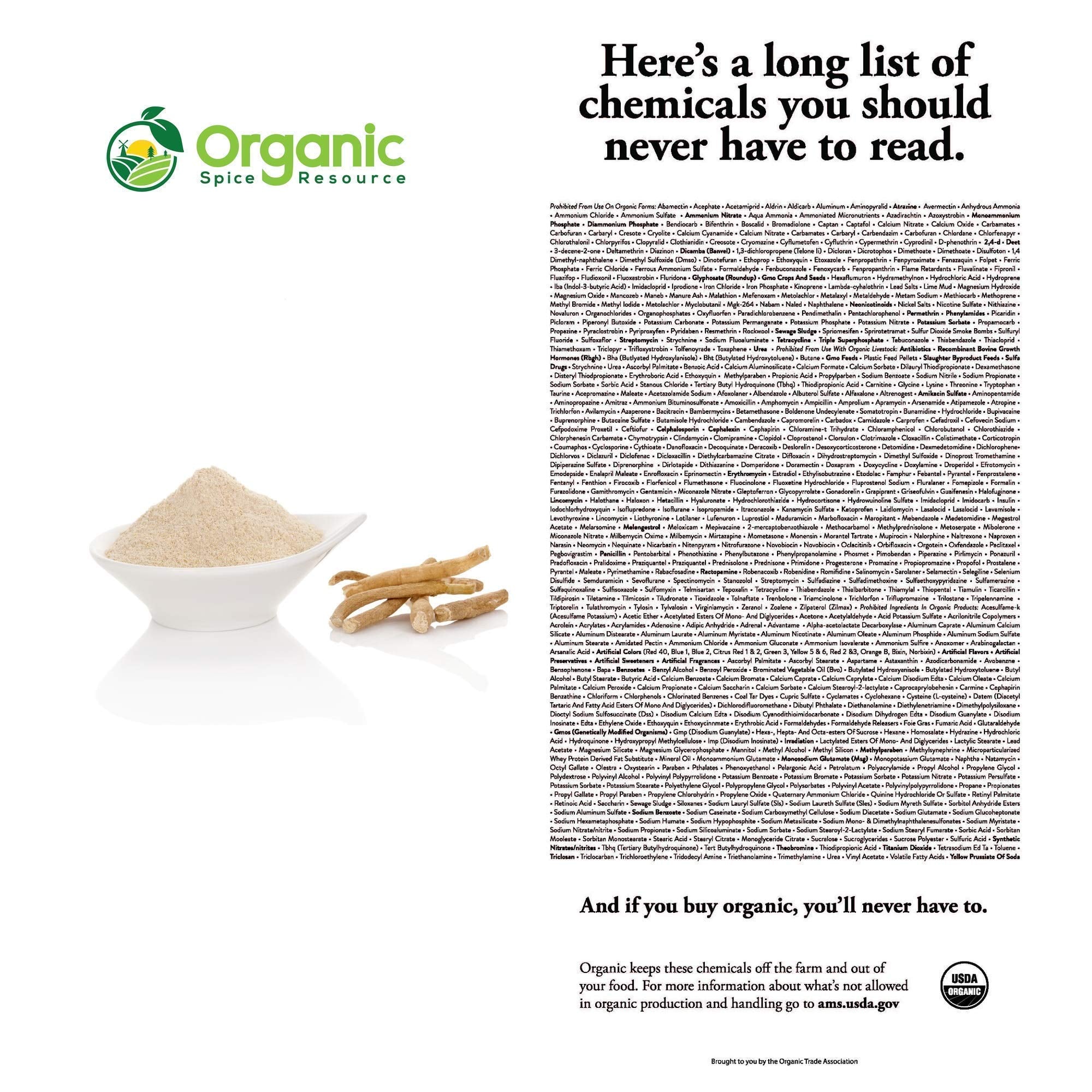 Organic Ashwagandha Root Powder - 1.10 lbs (17.64 oz) | Resealable Kraft Bag,Non-GMO, Indian Ginseng, Withania Somnifera -100% Raw from India, by SHOPOSR Organic Spice Resource Au supplements