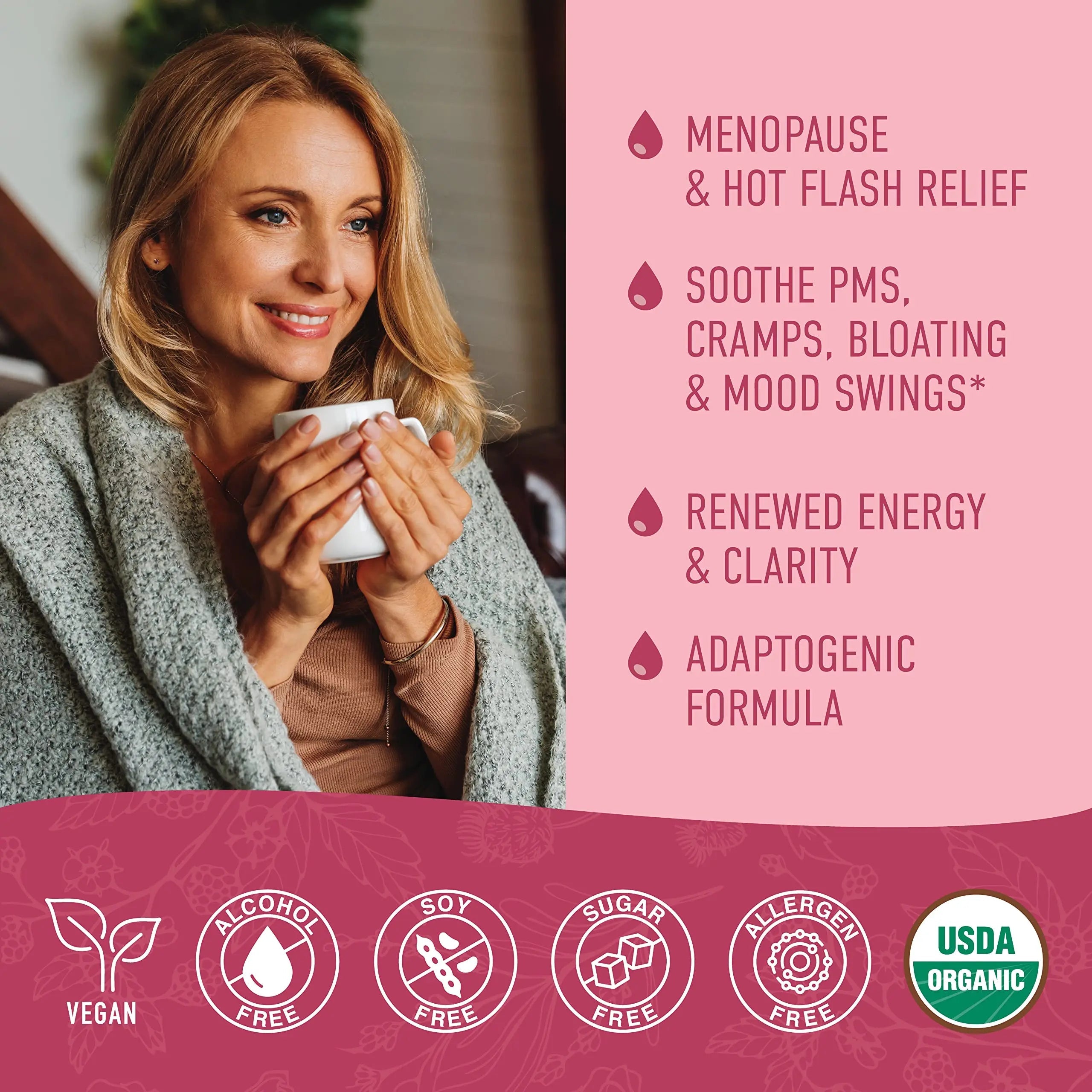 Hormone Balance Liquid Drops | With Stinging Nettle, Black Cohosh, Red Raspberry Leaf SMNutrition Au supplements