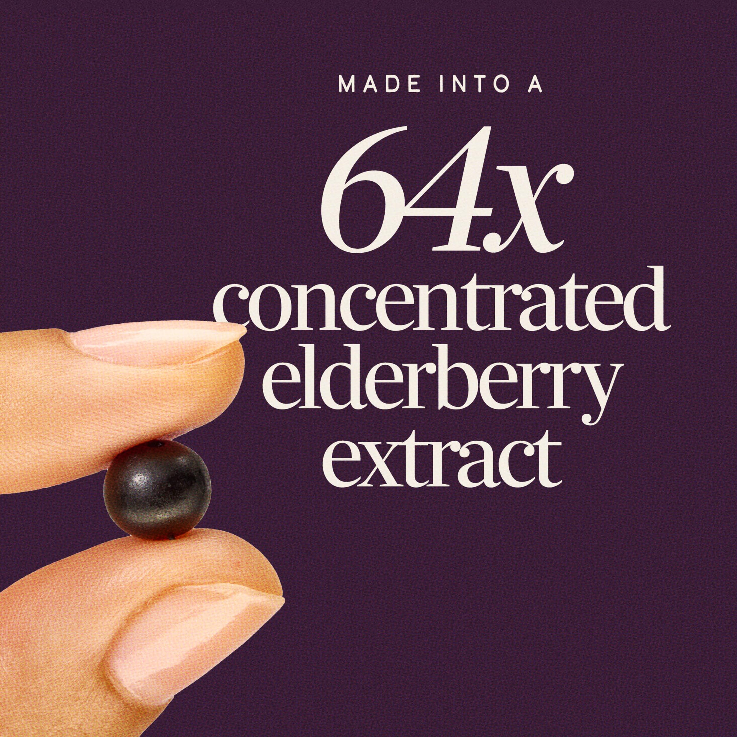 Nature’s Way Sambucus Elderberry Gummies, Immune Support Gummy for Adults & Kids Ages 4+ with Black Elderberry Extract, Vitamin C