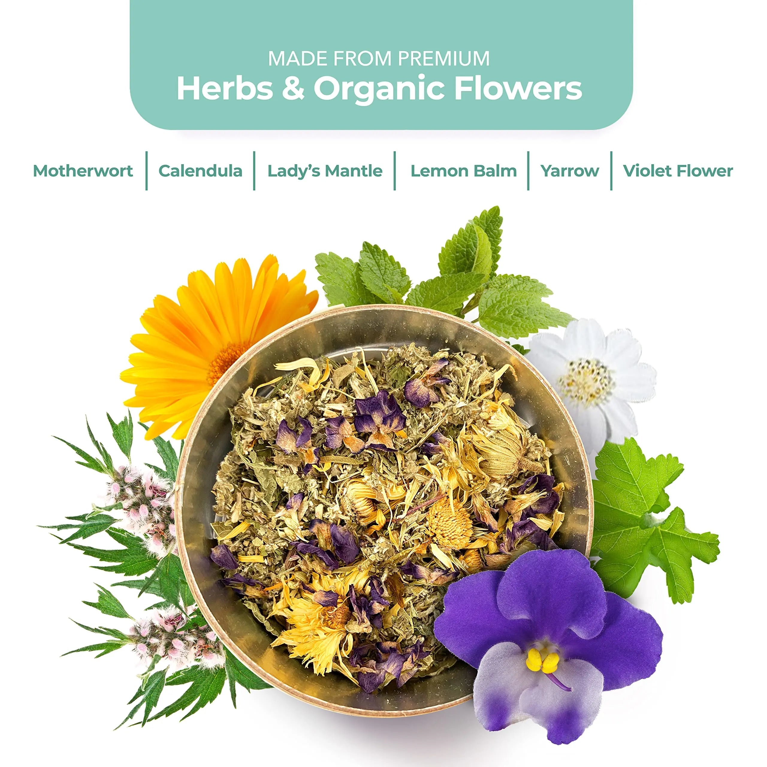 Leiamoon - Vaginal Steam Herbs Blends V Steam Kit for Cleansing, Regulating, and Balancing Leiamoon Au supplements