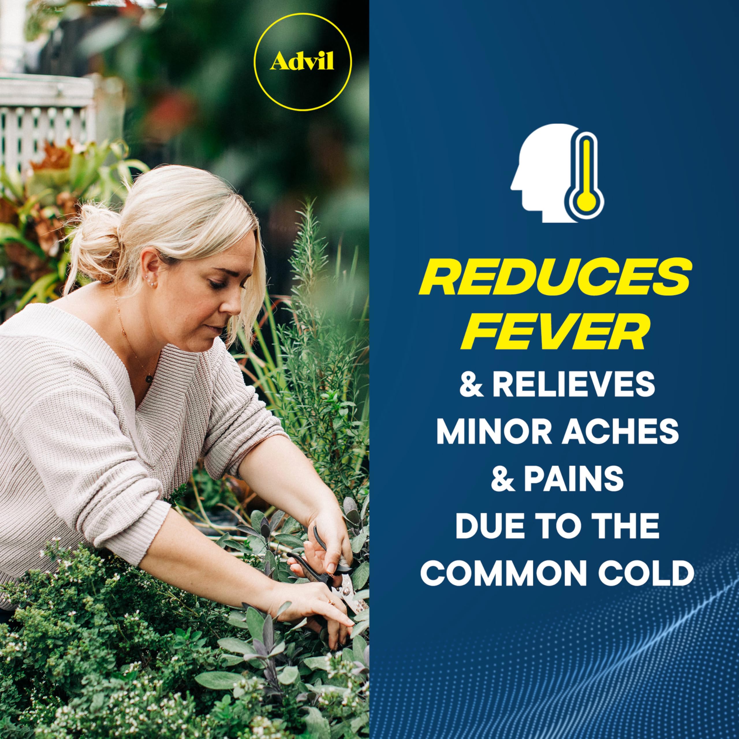 Advil Liqui-Gels Pain Reliever and Fever Reducer, Pain Medicine for Adults with Ibuprofen 200mg for Headache, Backache, Menstrual Pain and Joint Pain Relief - 50x2 Liquid Filled Capsules Advil Au supplements
