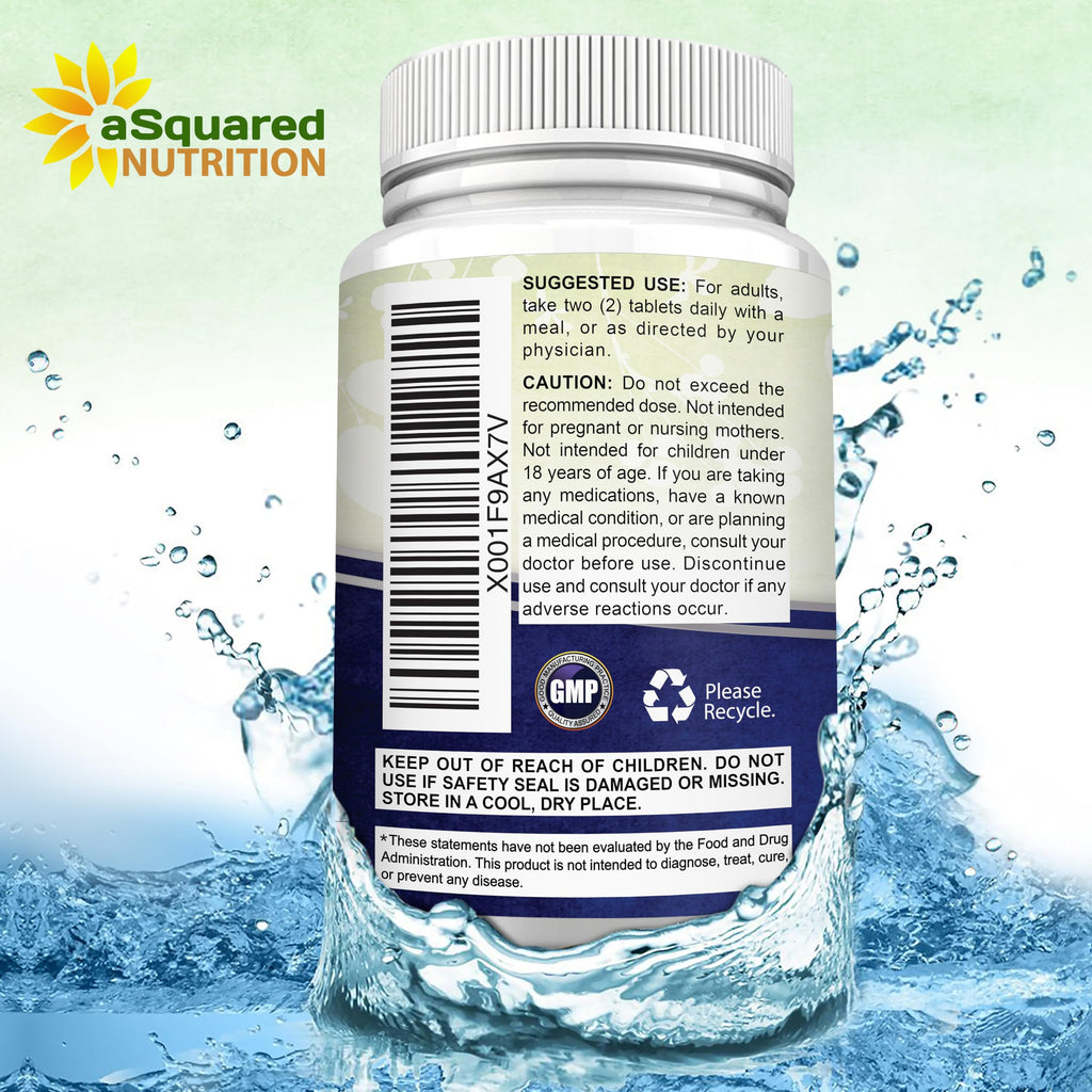 aSquared Nutrition Magnesium Glycinate 400mg - 180 Tablets - Max Strength Magnesium Bisglycinate Supplement -Maximum Bioavailability & Absorption-Non-GMO