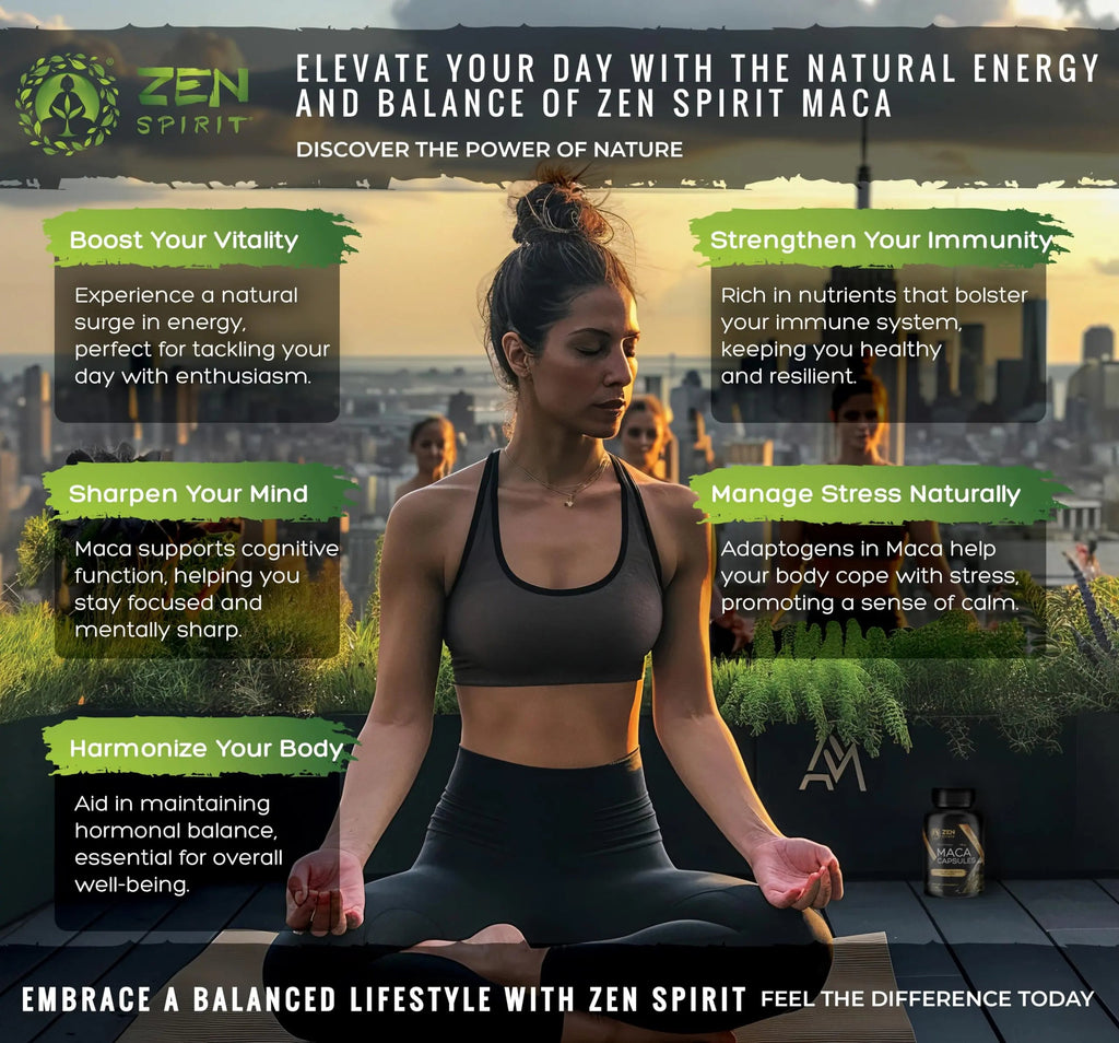 Zen Spirit Maca Root Powder Organic - Peruvian Root Premium Grade Superfood (Raw) - USDA & Vegan Certified - 1 Bag (8oz) Zen Spirit Au supplements