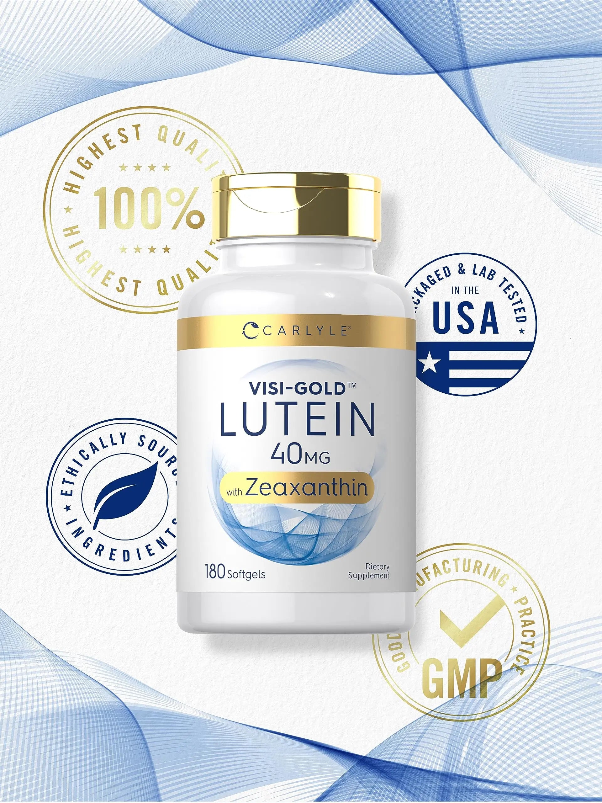 Carlyle Lutein and Zeaxanthin 40 mg | 180 Softgels | Eye Health Vitamins Carlyle Au supplements