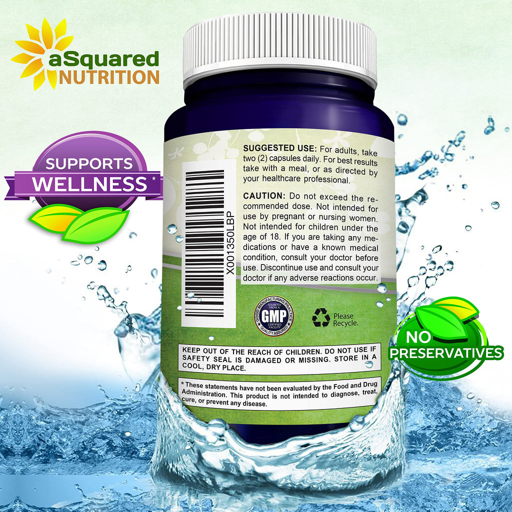 100% Natural Resveratrol - 1000mg Per Serving Max Strength (180 Capsules) Antioxidant Supplement, Trans-Resveratrol Pills