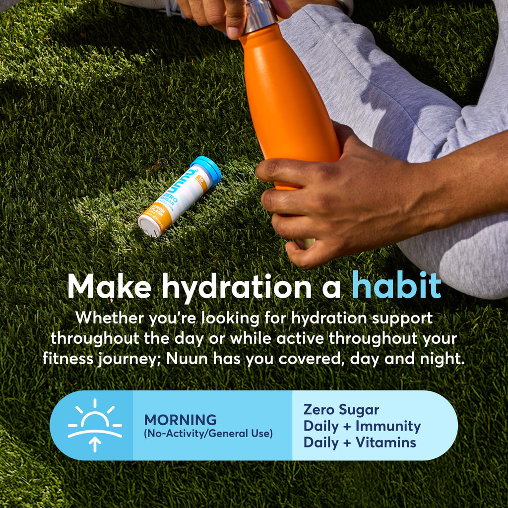 Nuun Immunity Electrolyte Tablets with Vitamin D, C, E, & A, Ginger, Elderberry, Magnesium & 4 Other Essential Electrolytes, Vegan, Blueberry Tangerine & Orange Citrus, 4 Pack (40 Servings Total)