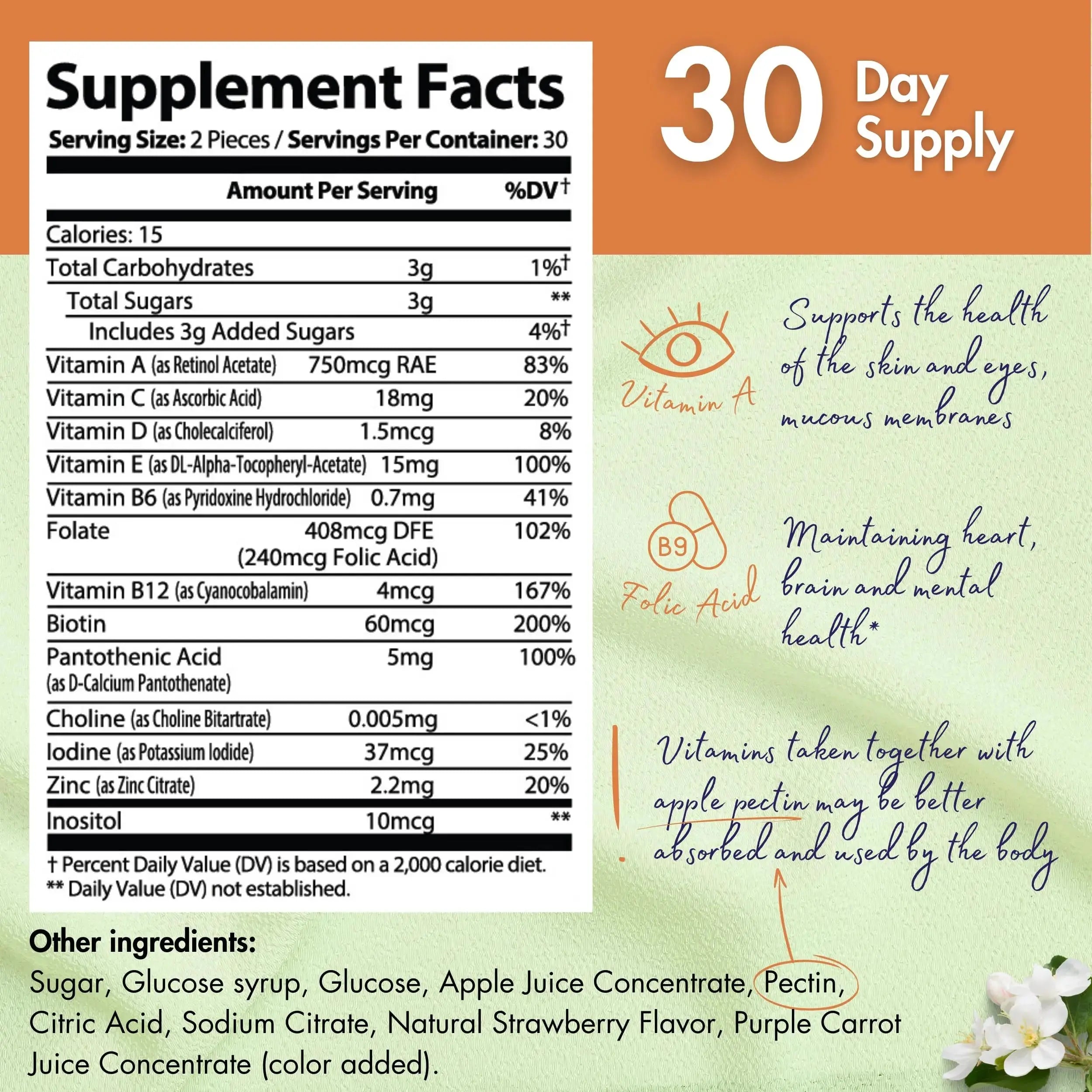 healblend Power-Packed Multivitamin Bear Gummies for Adult | Vitamins C, D3, B6, B12, Iron, Zinc healblend Au supplements