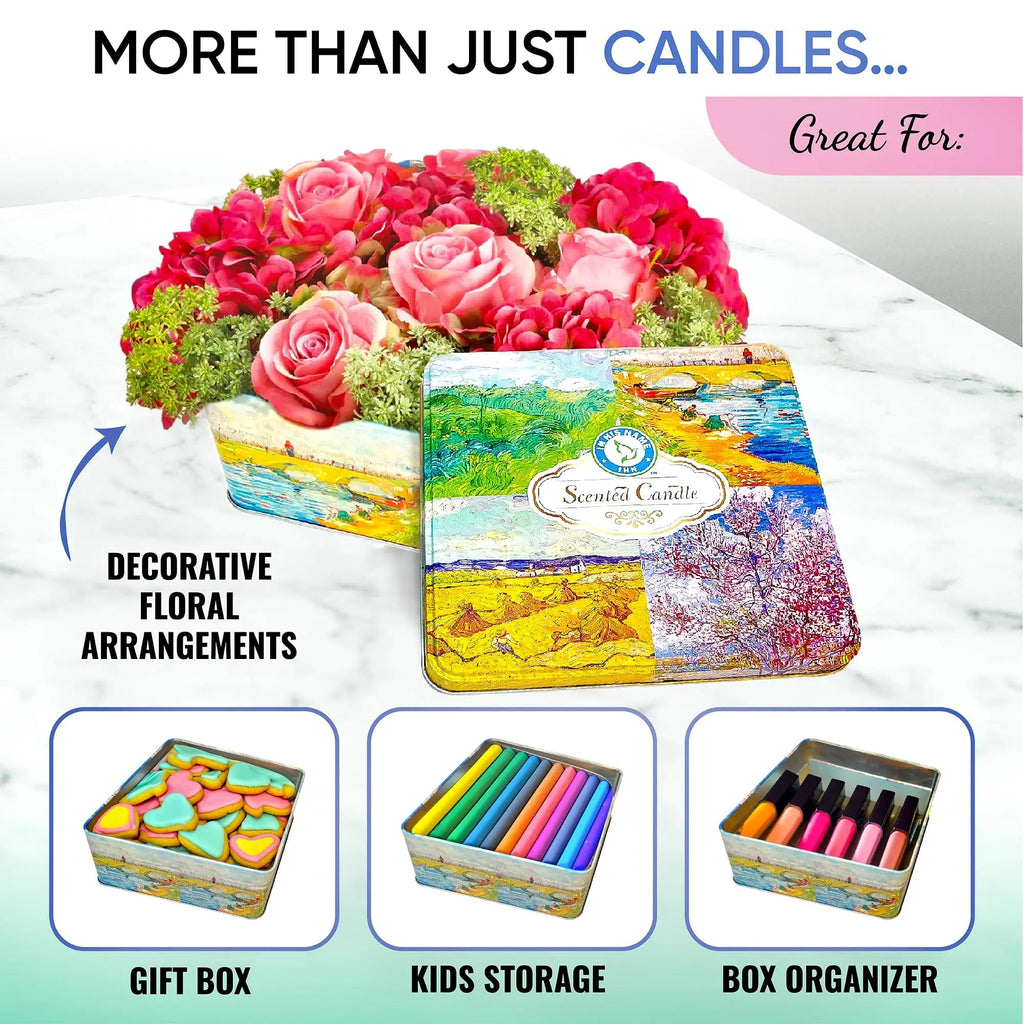 Scented Candles Gift for Women, 4 Pack, Reusable Tin Box, Luxury Candles for Home In His Name Au supplements
