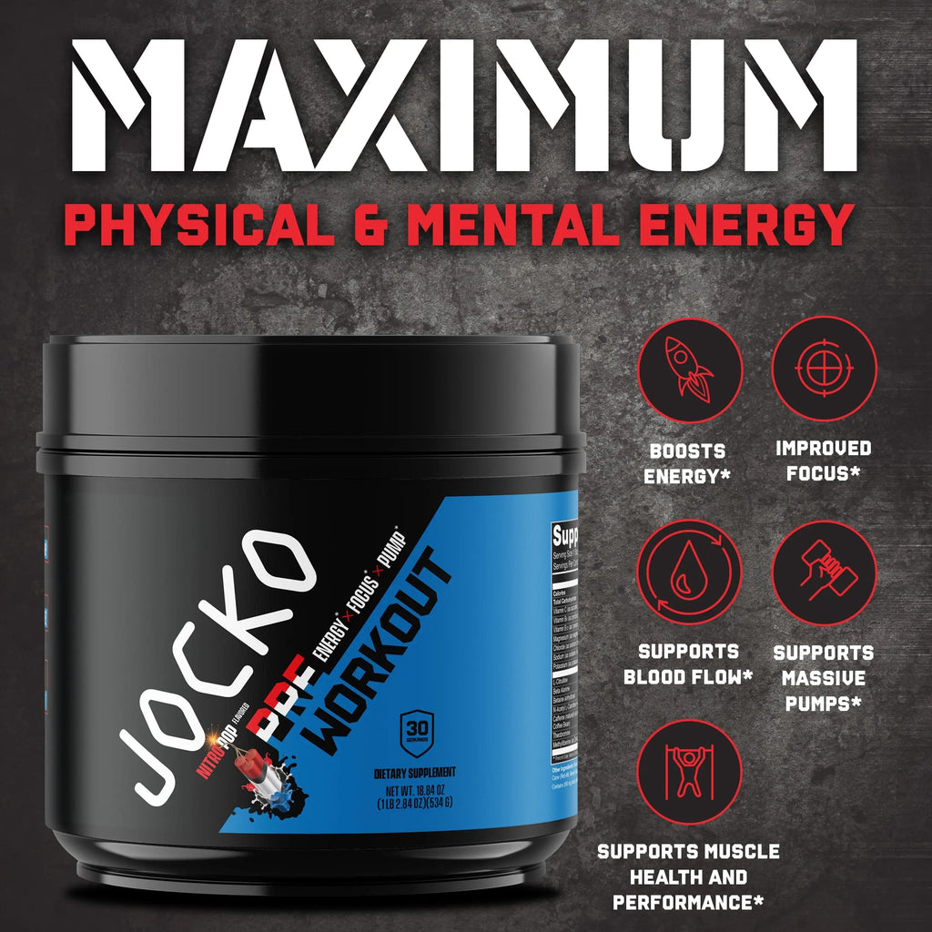 Jocko Pre Workout, Protein Powder, & Creatine Bundle (3 Pack) Jocko Fuel Au supplements