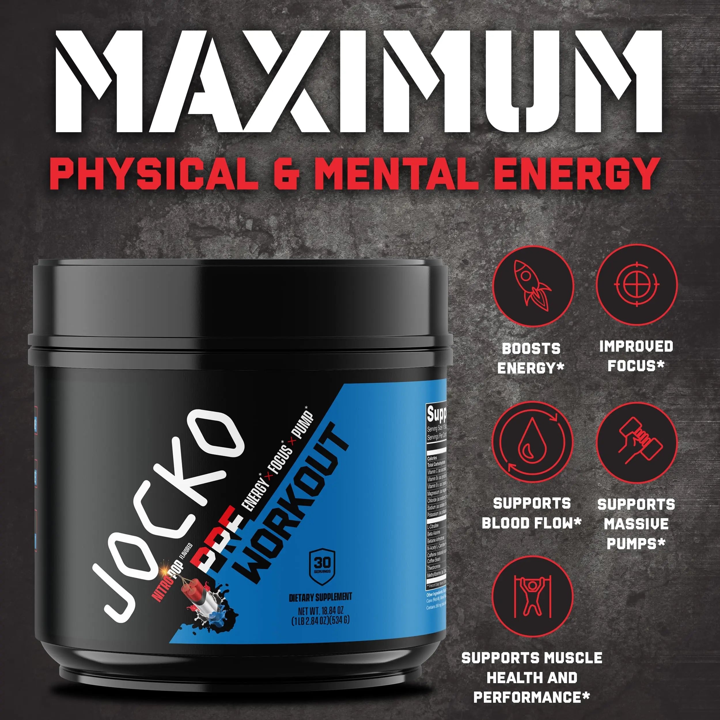 Jocko Pre Workout, Protein Powder, & Creatine Bundle (3 Pack) Jocko Fuel Au supplements