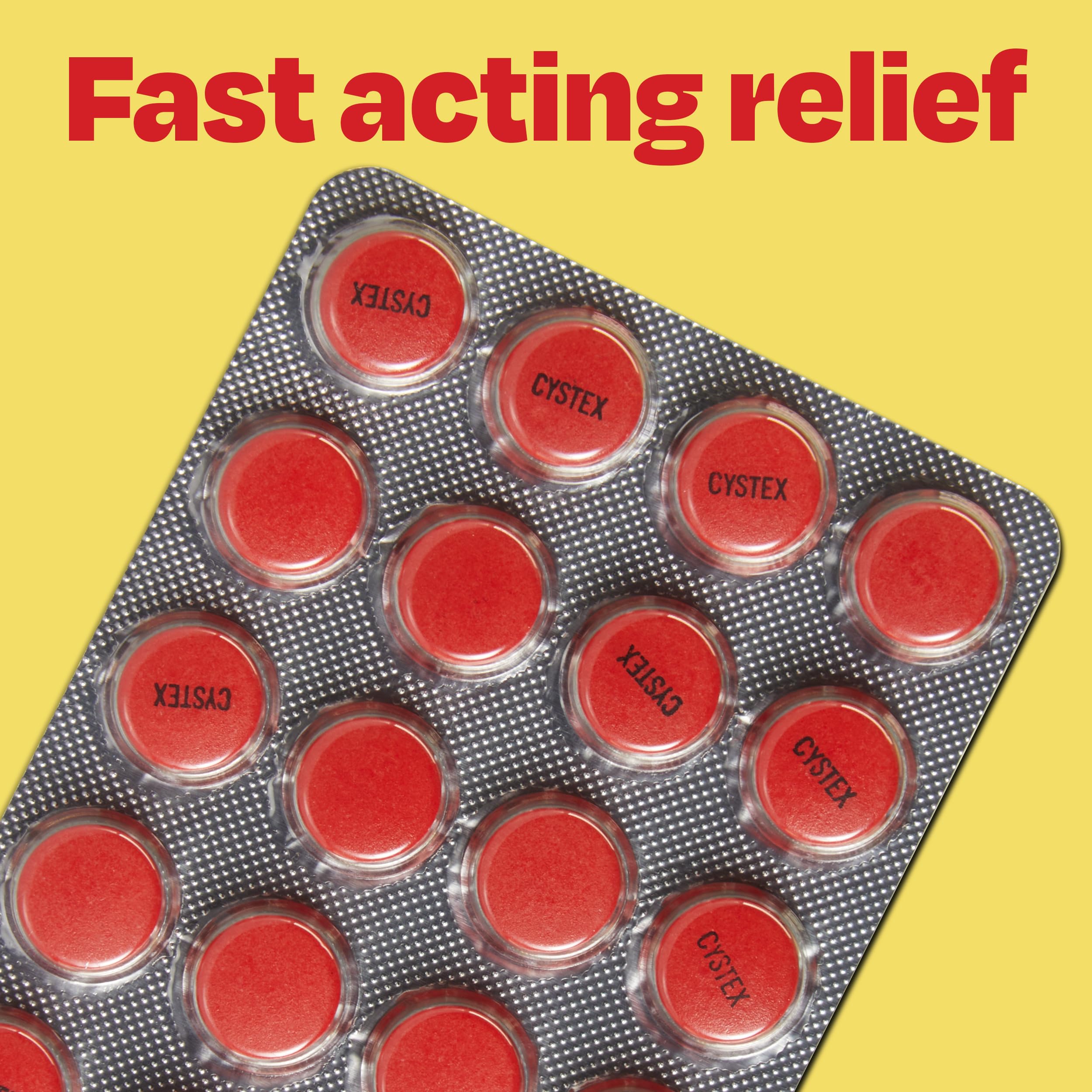 Cystex Dual-Action UTI Pain Relief & Prevention Tablets - 2-in-1 Formula Relieves Burning, Urgency, & Discomfort While Slowing Bacterial Growth - Non-Staining, Fast-Acting - 48-Count Cystex Au supplements