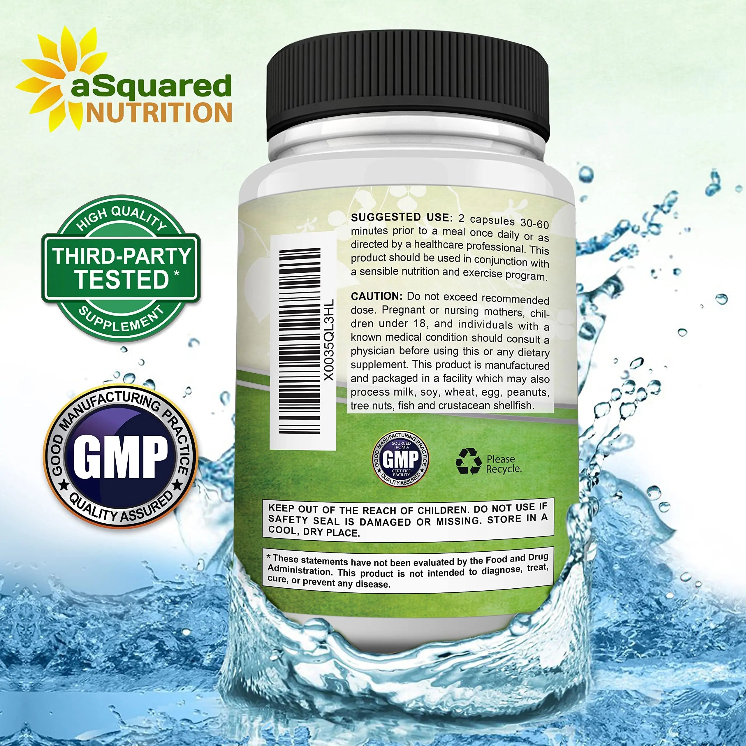 aSquared Nutrition Garcinia Cambogia 1600mg-180 Capsules-Natural Pure Extract Pills aSquared Nutrition Au supplements