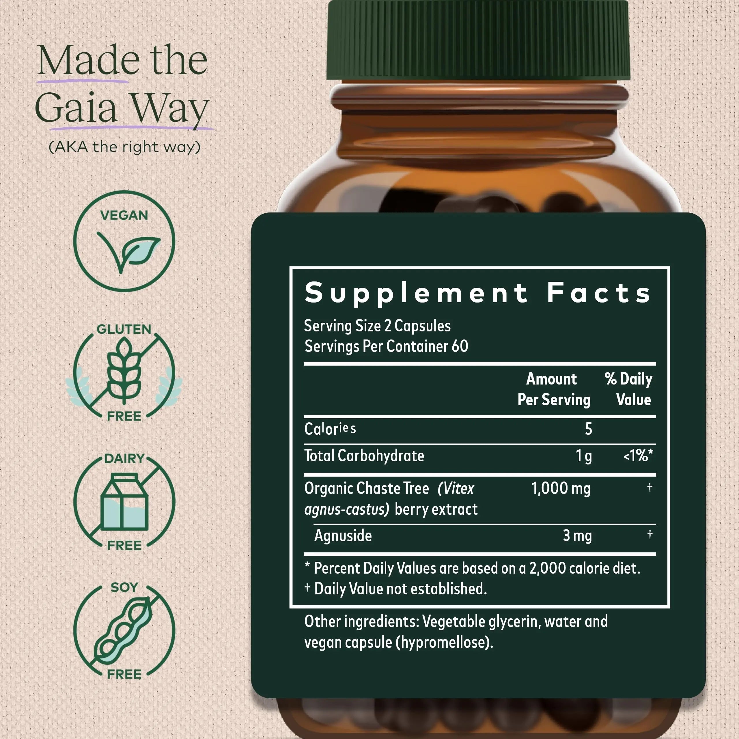 Gaia Herbs Vitex Berry (Chaste Tree) - Supports Hormone Balance & Fertility Gaia Herbs Au supplements