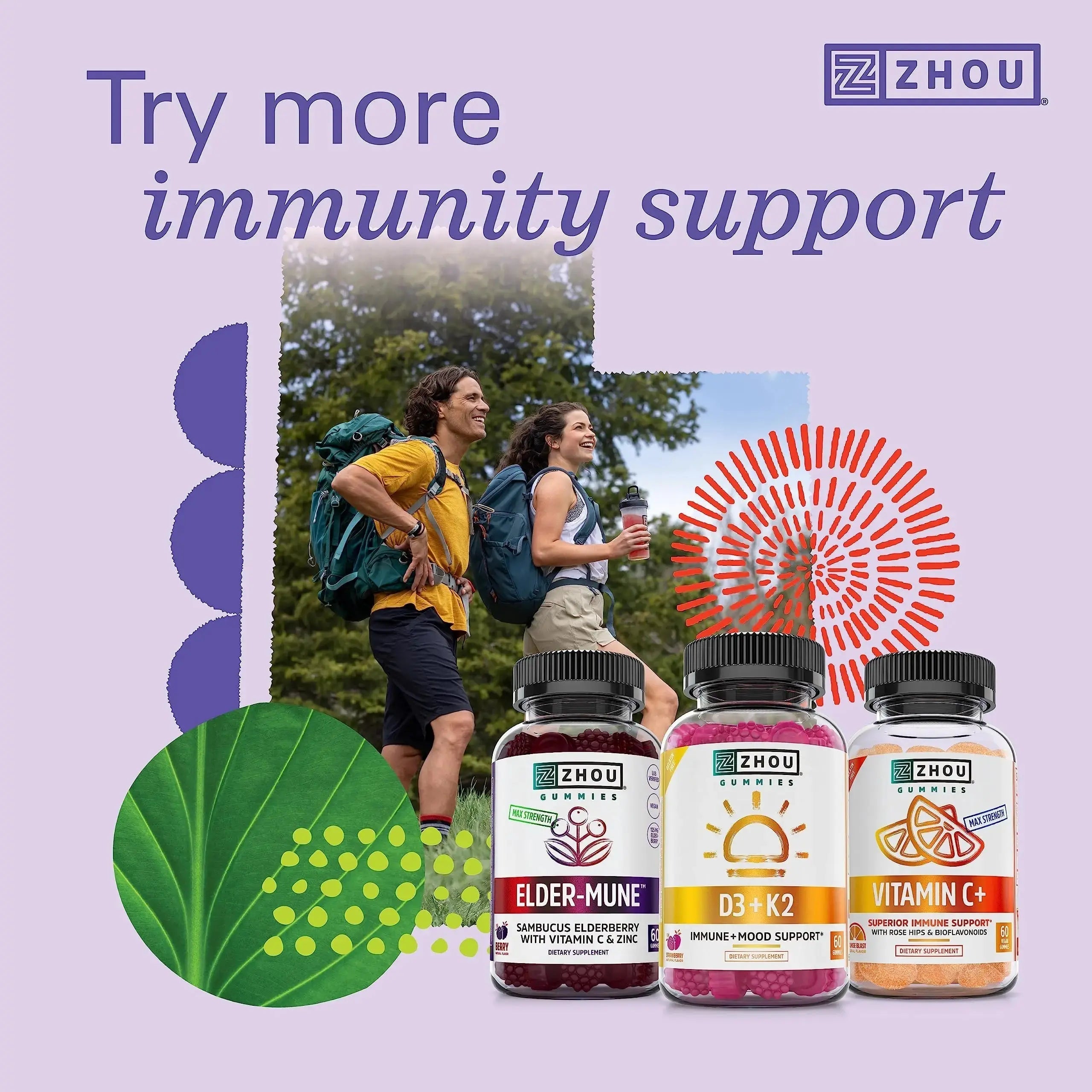 Zhou Daily Boost - Probiotic Multivitamin for Women & Men, Immune Support, Antioxidant & Eye Health Supplement with Vitamin A, Vitamin C ZHOU Au supplements