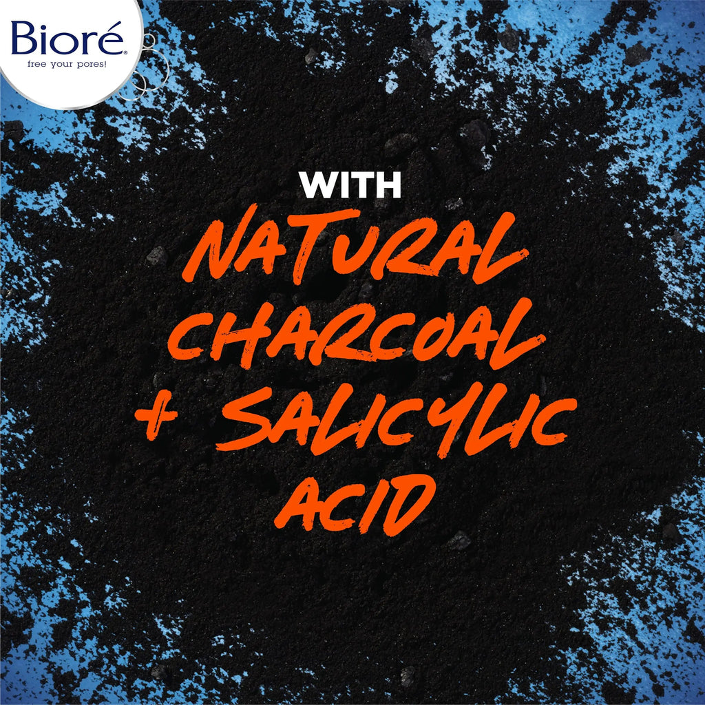 Bioré Charcoal Acne Face Scrub, with 1% Salicylic Acid and Natural Charcoal, Helps Prevent Biore Au supplements