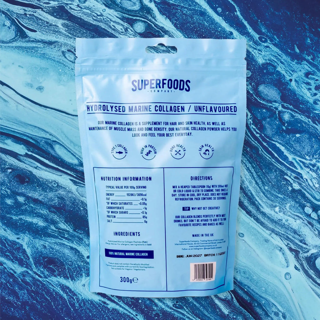 Superfoods Company - Hydrolysed Marine Collagen, Boosts Hair and Skin Health, Unflavoured Superfoods Company Au supplements