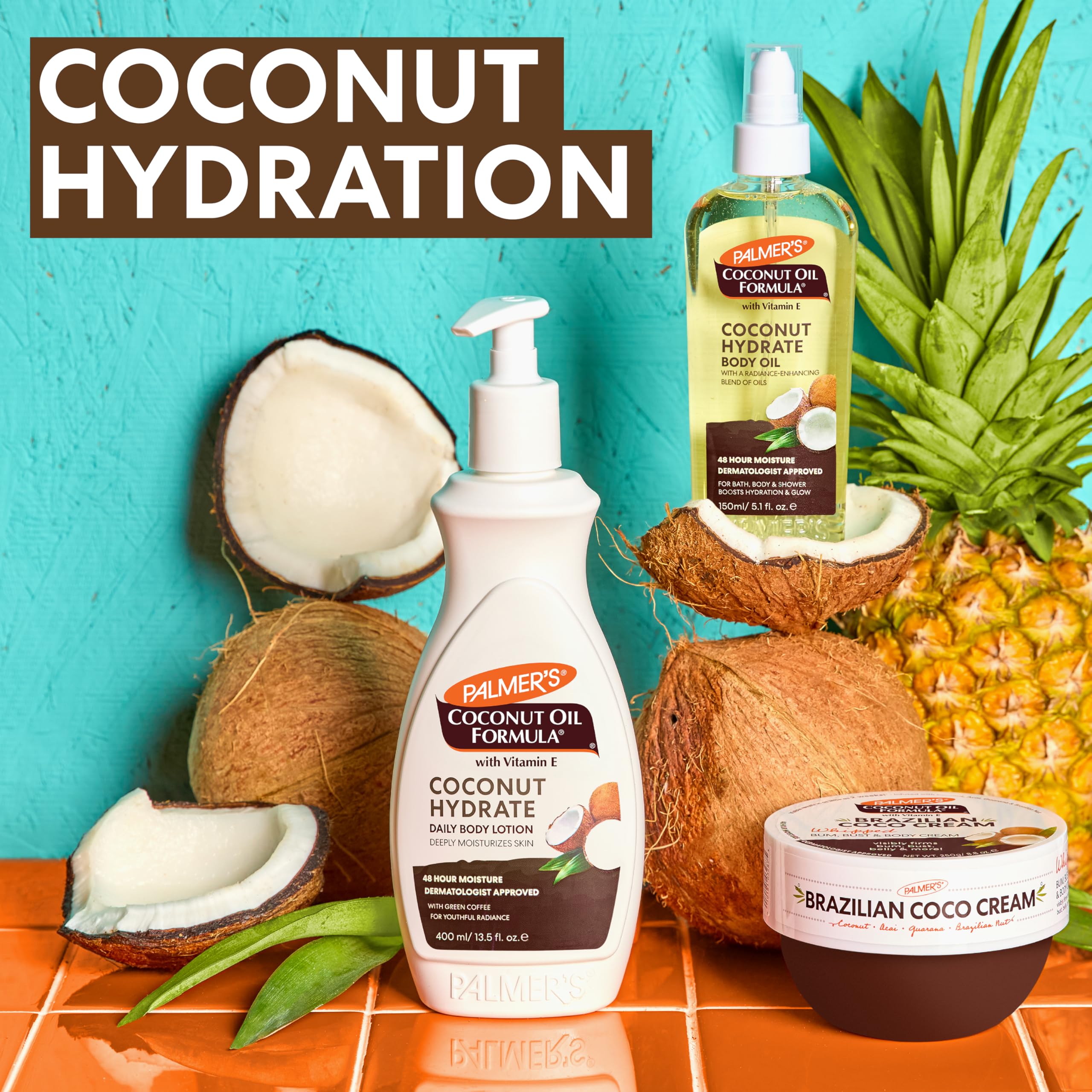 Palmer's Coconut Oil Formula Brazilian Coco Cream with Vitamin E, 8.8 Fl Oz, Whipped Bum