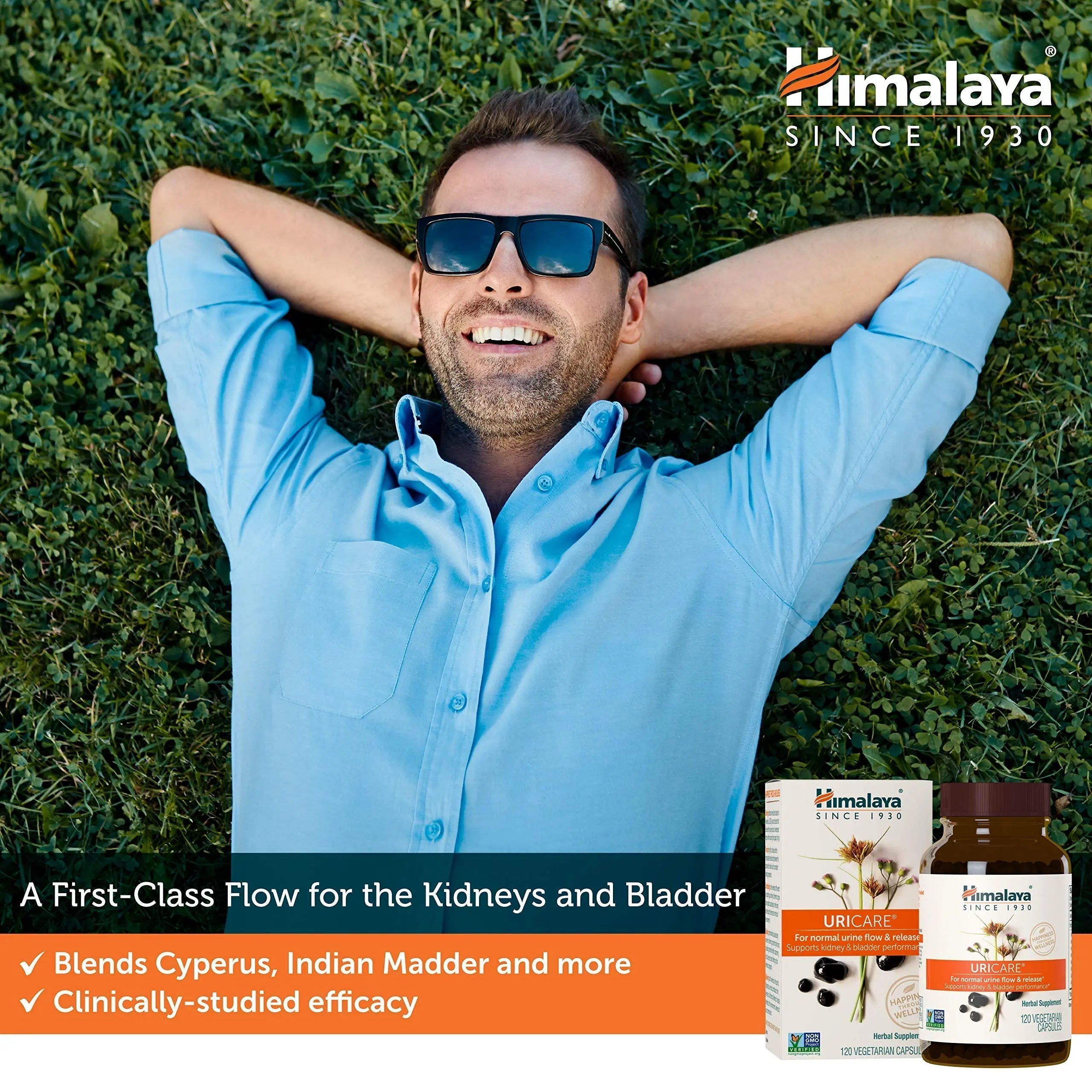 Himalaya UriCare Herbal Supplement, Kidney & Bladder Support, Urinary Tract & Urine Flow Support, Caffeine Free, Non-GMO, Gluten Free, Vegetarian, 240 Capsules, 60 Day Supply Himalaya Au supplements