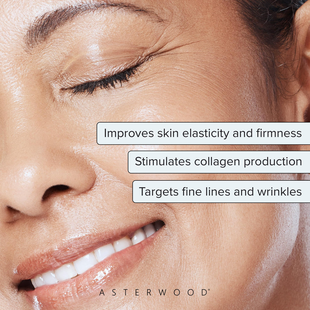 Asterwood Copper Peptides Serum for Face - with GHK-Cu Peptide and Hyaluronic Acid - Anti-Aging Facial Serum - 1 Fl Oz