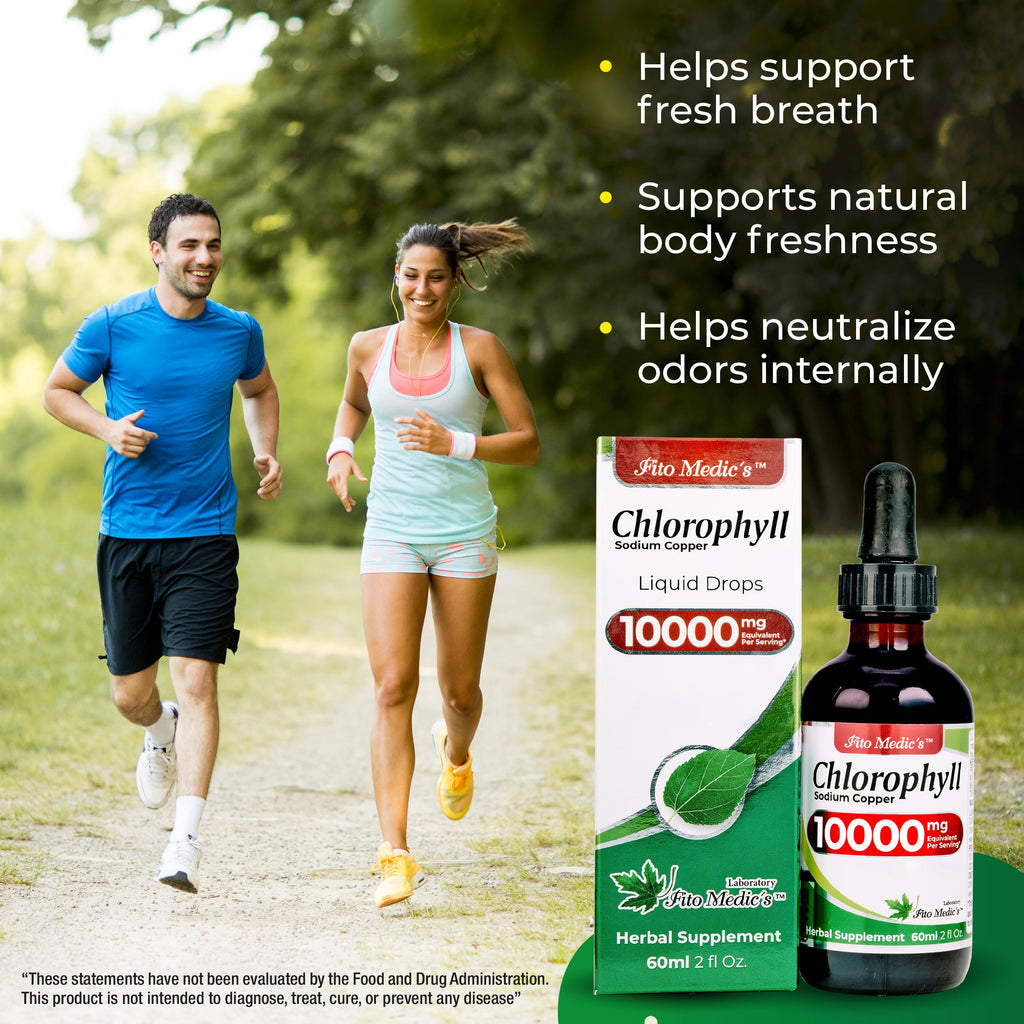 FITO MEDIC'S Lab | Liquid Chlorophyll | Chlorophyll Liquid Drops | 50 mg 200:1 Ratio Extract per Serving.