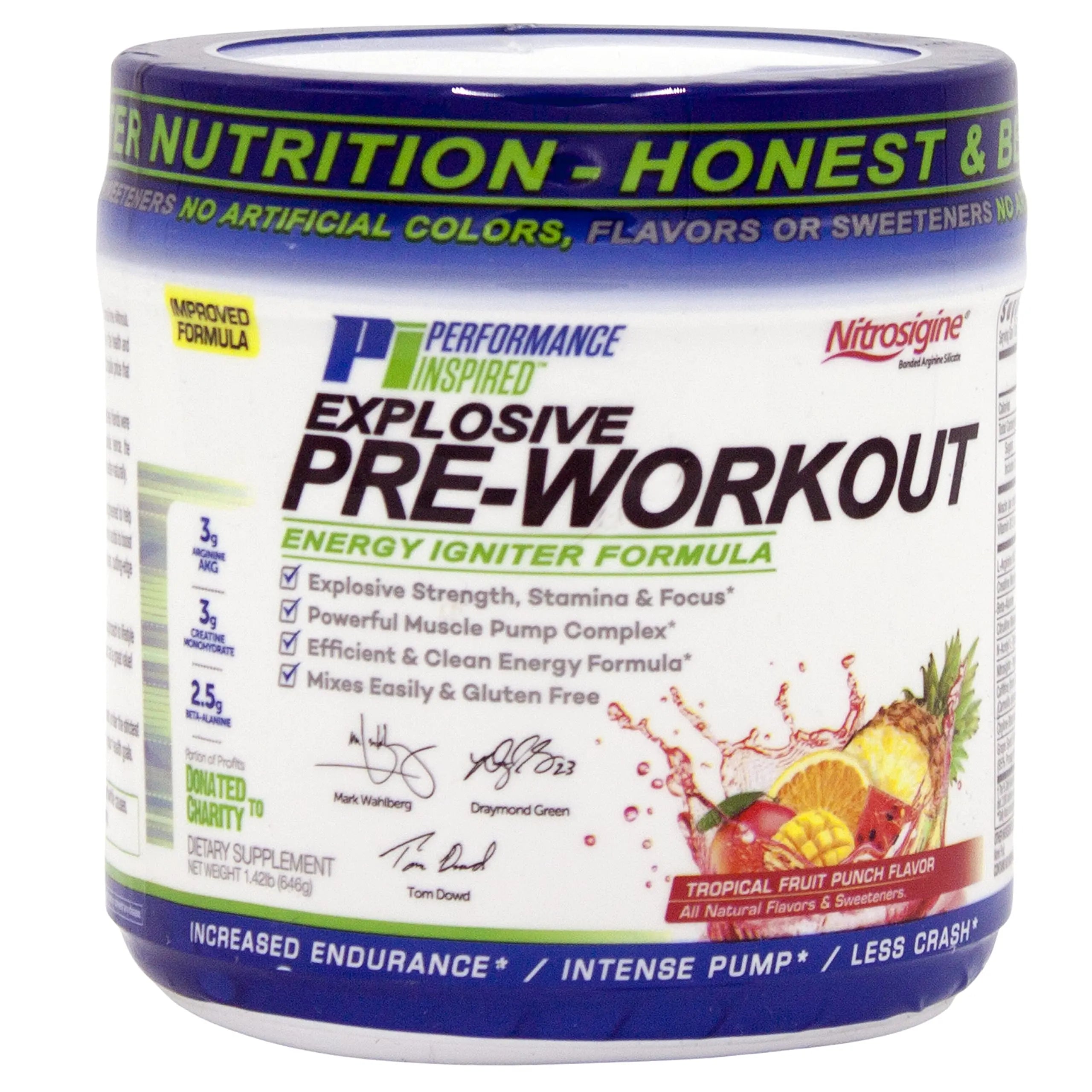 Performance Inspired Nutrition PreWorkout Powder - All Natural - G-Free & Vegan Formula PERFORMANCE INSPIRED Au supplements