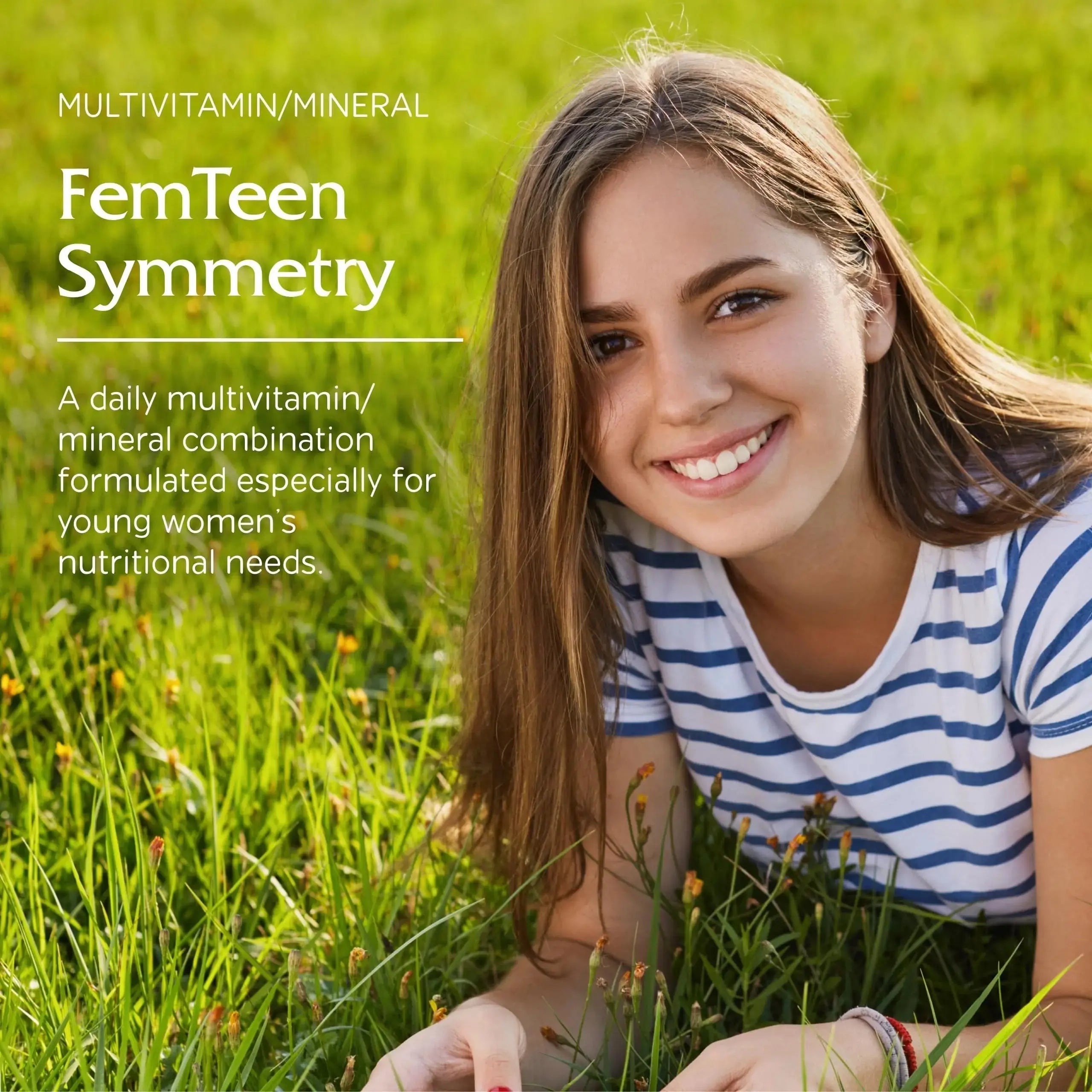 Vitanica FemTeen Symmetry, Vitamins for Teens Daily Multivitamin, Vegan, 120 Capsules Vitanica Au supplements