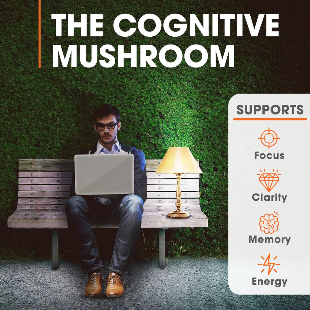 Genius Lions Mane Supplement Capsules - Organic Nootropic Supplement, 1200mg per The Genius Brand Au supplements