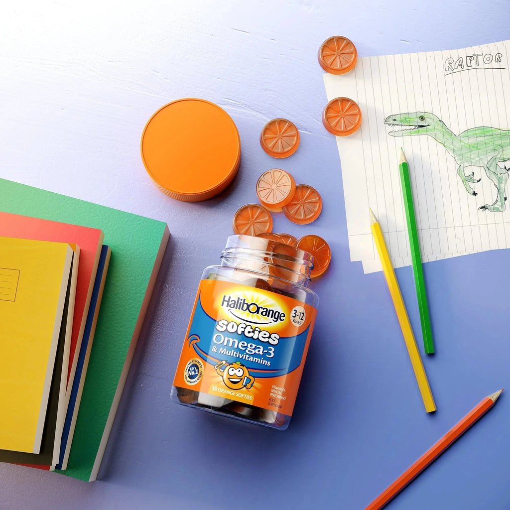 Haliborange Kids Vitamins Omega-3 and Multivitamin Orange Softies 30s Haliborange Au supplements
