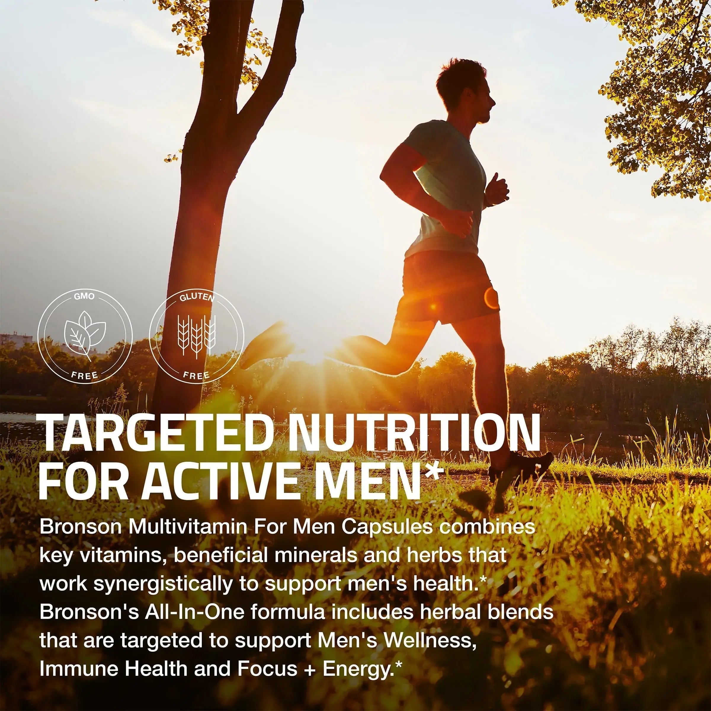 Bronson Multivitamin for Men All-in-One Daily Coverage Formula Key Vitamins, Minerals & Herbs to Support Men's Health, 120 Capsules Bronson Au supplements
