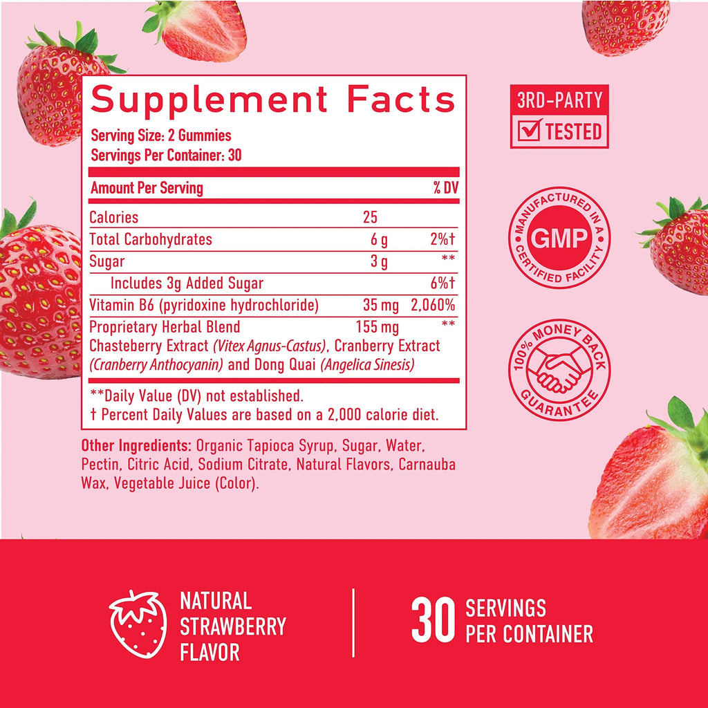 PMS Relief Gummies | Hormone Balance & Period Support Vitamins for Women | Vegan Gummy SMNutrition Au supplements