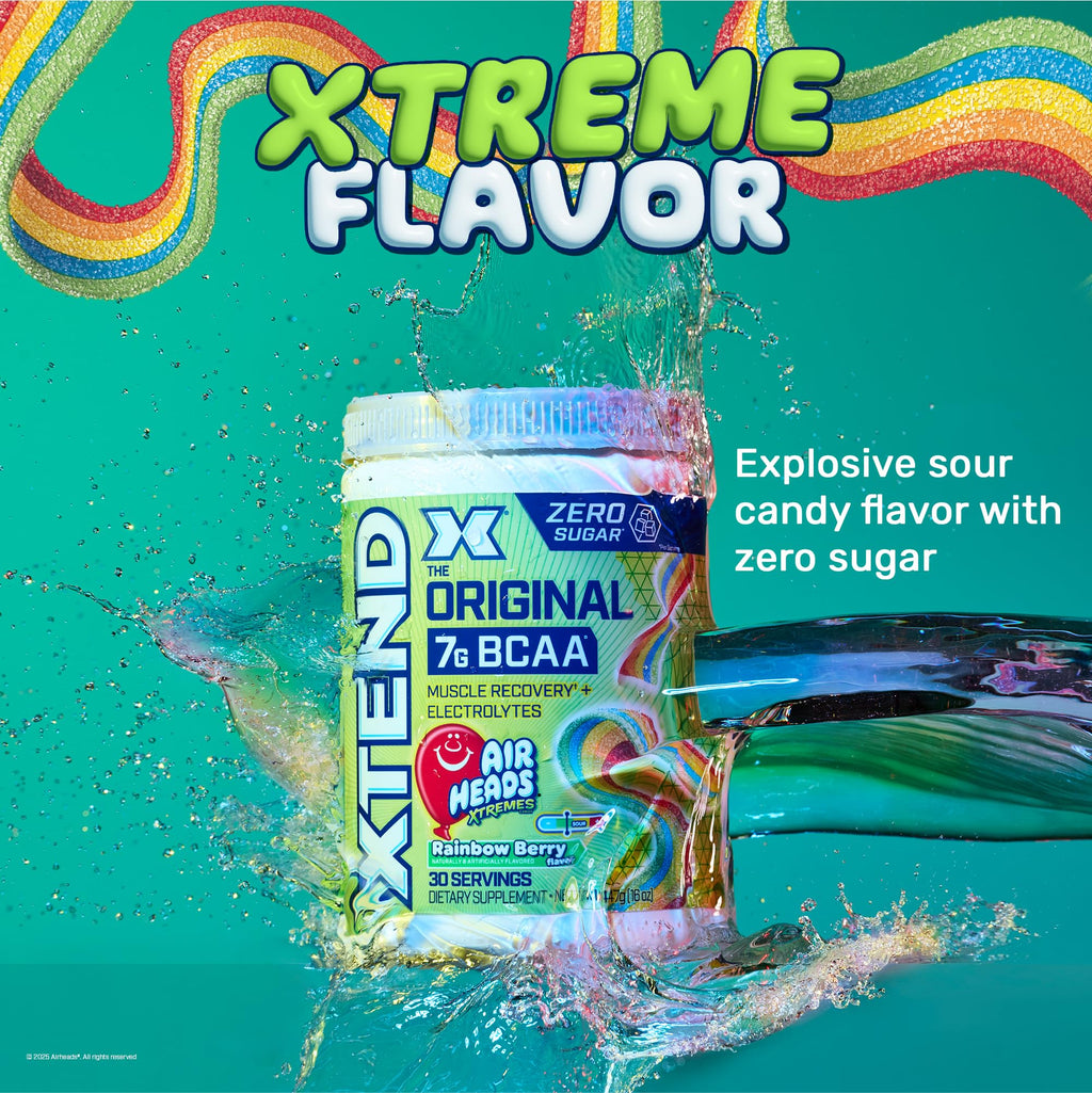 Xtend Original BCAA Powder, 7g BCAAs and 2.5g L-Glutamine for Muscle Recovery, Hydration, and Lean Muscle, Sugar Free Intra and Post Workout Drink,