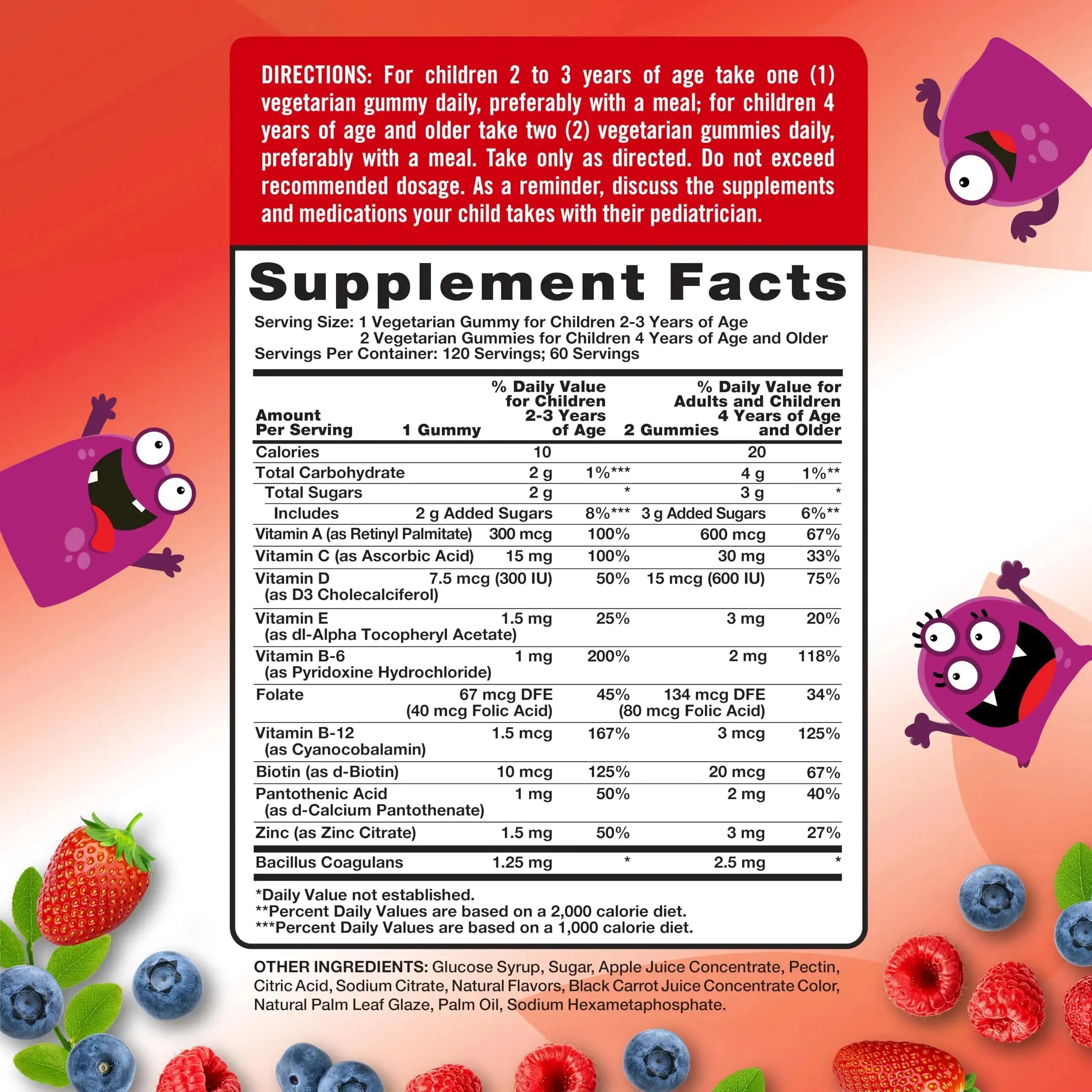 Nature's Truth Kids Multivitamin Gummies with Probiotics | 120 Count | Berry Punch Flavor | Vegetarian, Non-GMO & Gluten Free Supplement Nature's Truth Au supplements