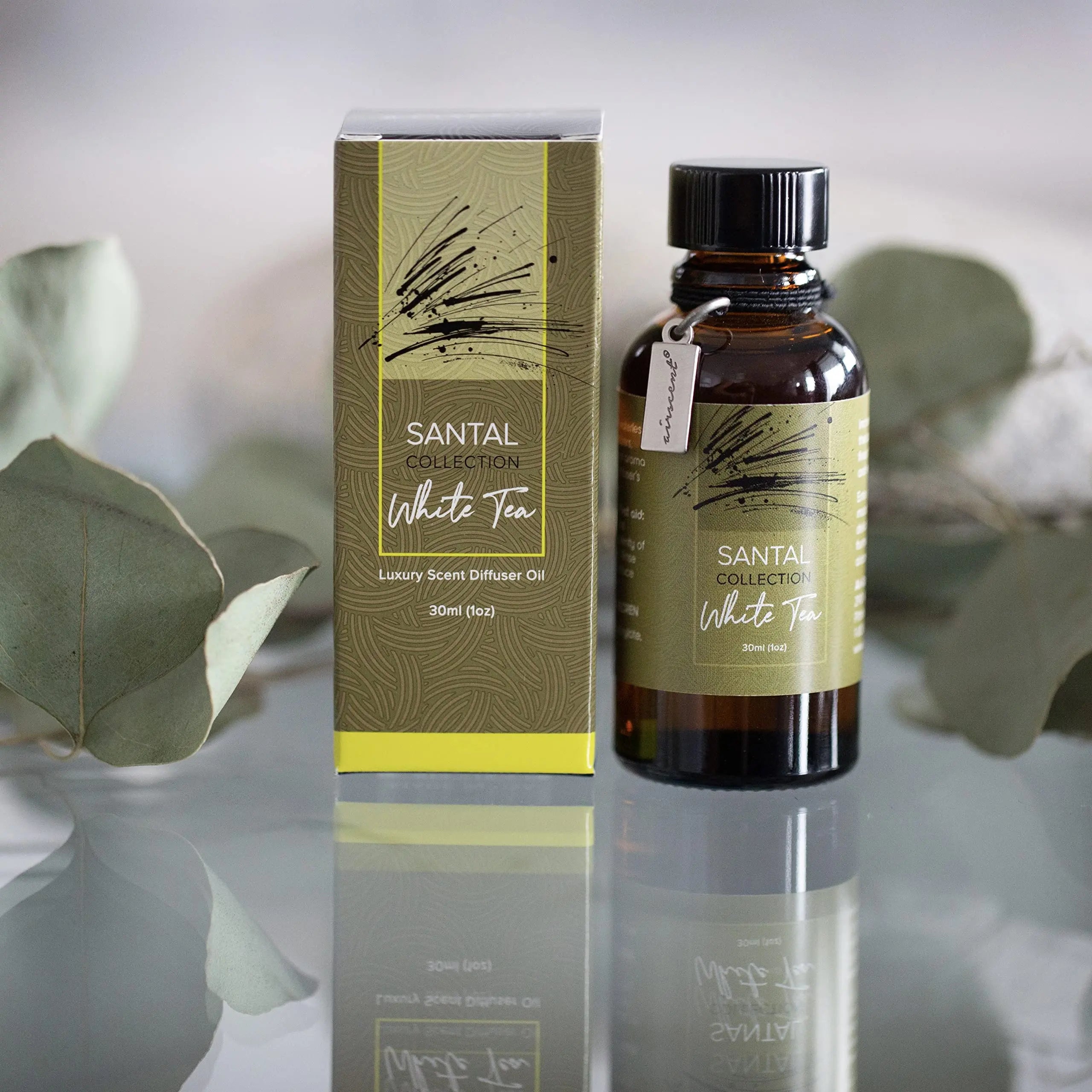 Santal White Tea Diffuser Oil - Air-Scent Aroma and Essential Oil Blend for Aromatherapy Diffusers - 30 Milliliter Air-Scent Au supplements