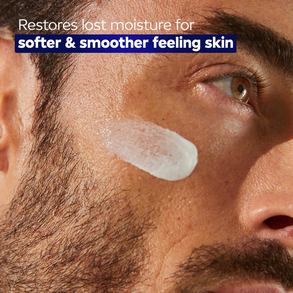 NIVEA MEN Age Defense Daily Face Moisturizer with Broad Spectrum SPF 30 Sunscreen, Pro-Retinol and Hyaluronic Acid, Beard-Friendly