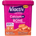 Viactiv Calcium + Vitamin D Supplement Soft Chews for Women & Men - Chewable Calcium for Bone Health Support, 650 mg per Serving, Vitamin D & K for High Absorption - 60 Count, Caramel Viactiv Au supplements